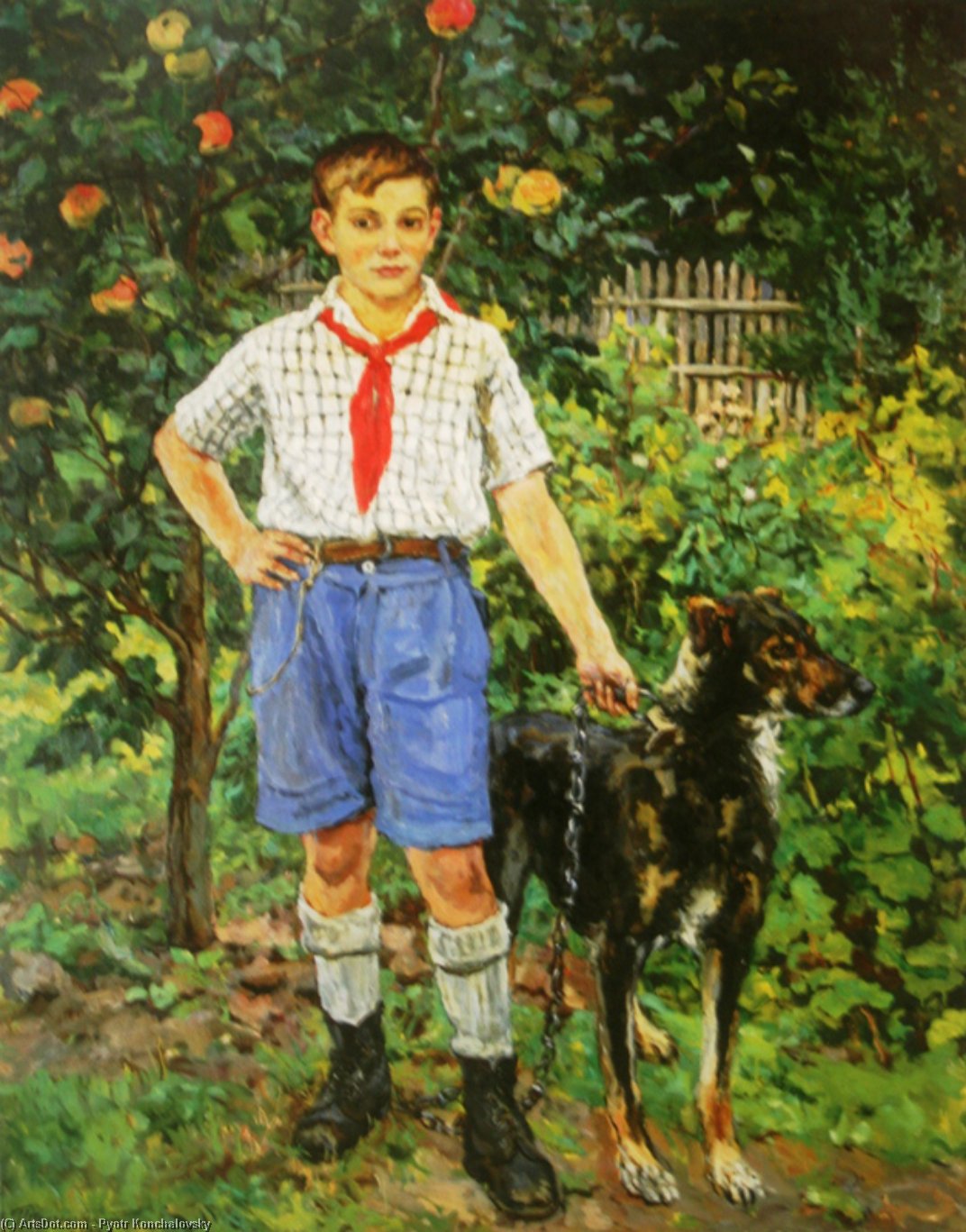 Andron With A Dog — Piotr Konchalowski