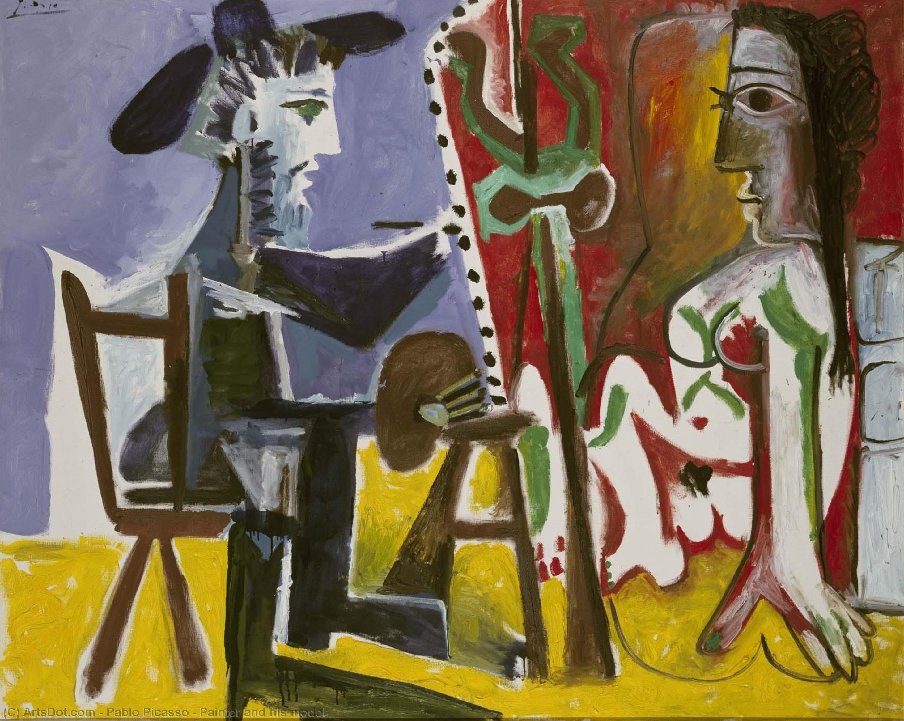 Maler Und Sein Modell — Pablo Picasso
