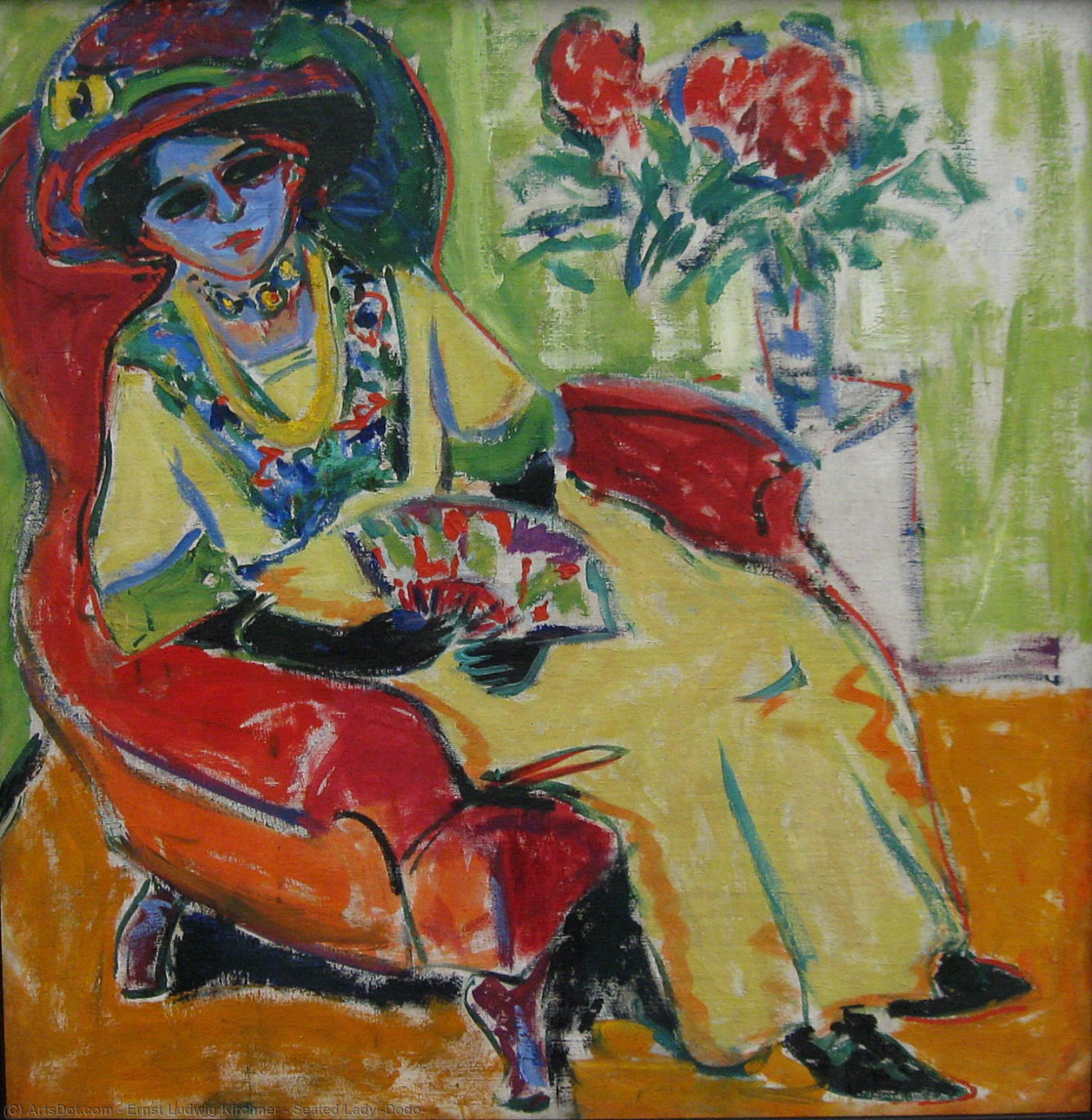 Sitzende Dame (dodo) — Ernst Ludwig Kirchner