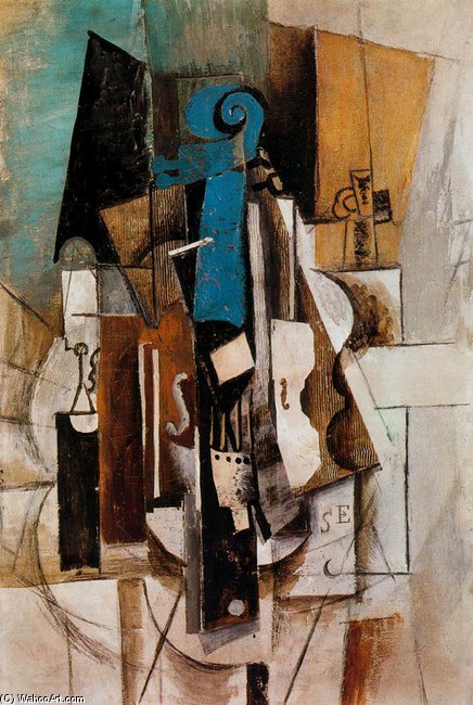 Violin Mit Café — Pablo Picasso