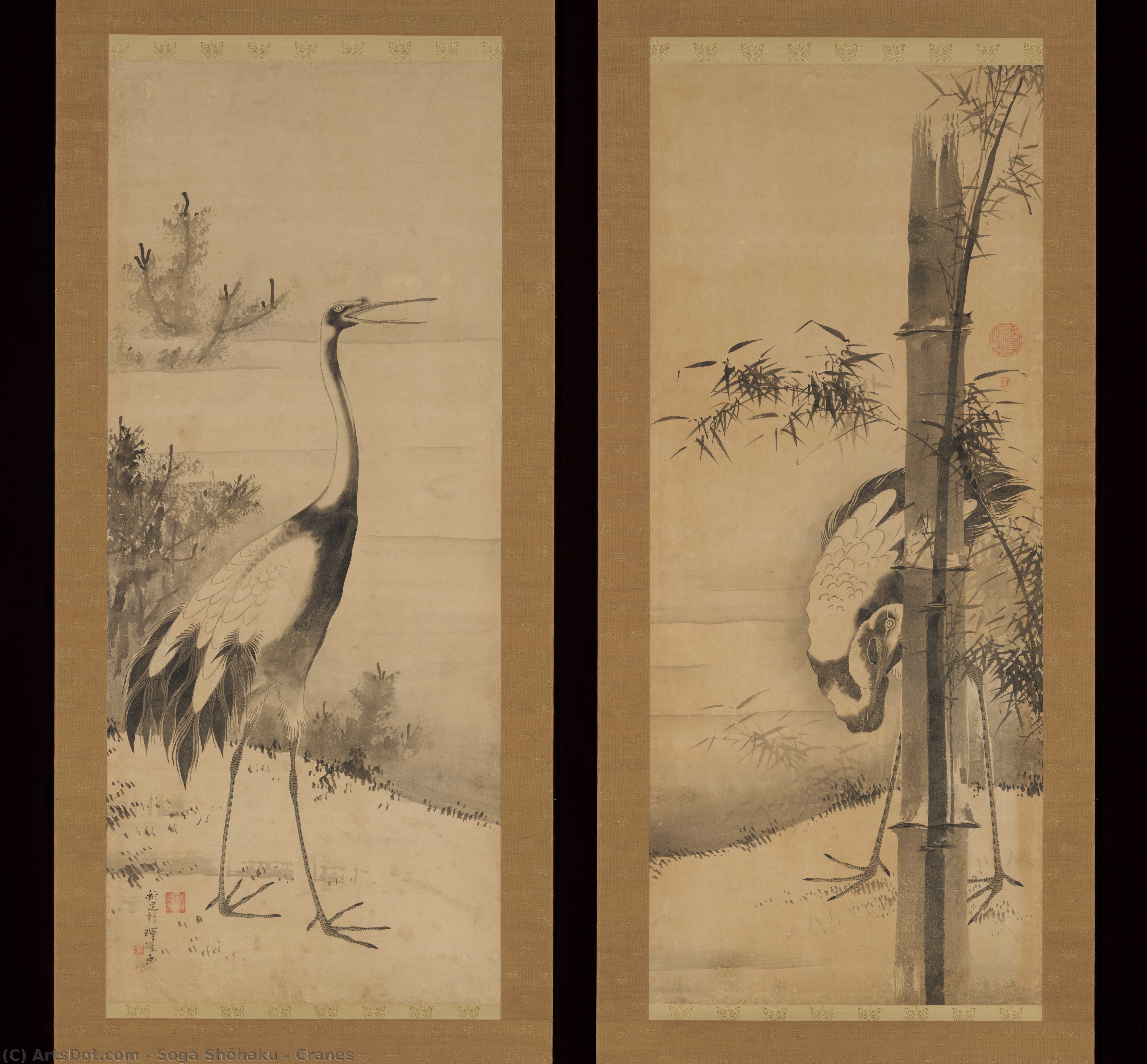 Cranes — Soga Shohaku