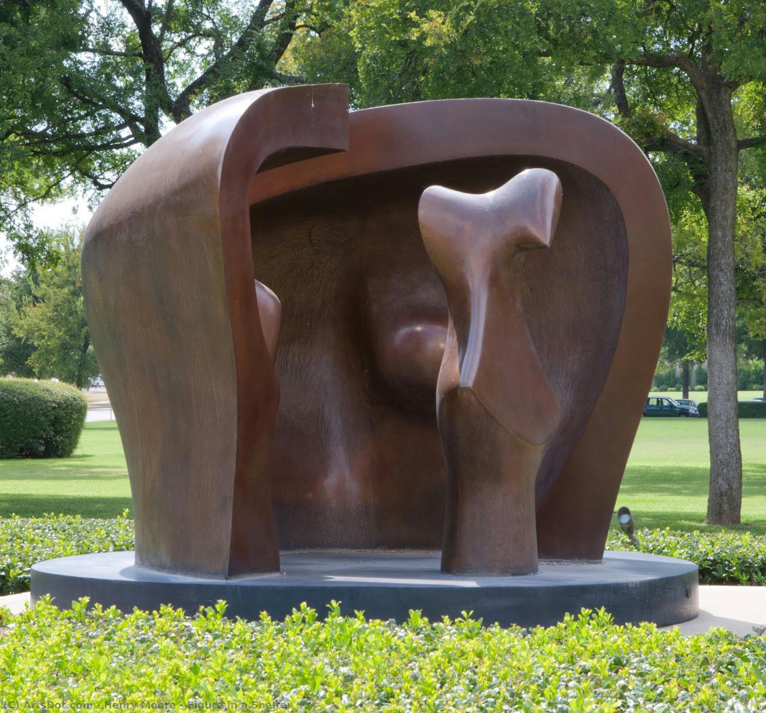 Figur In Einem Schutzraum — Henry Moore
