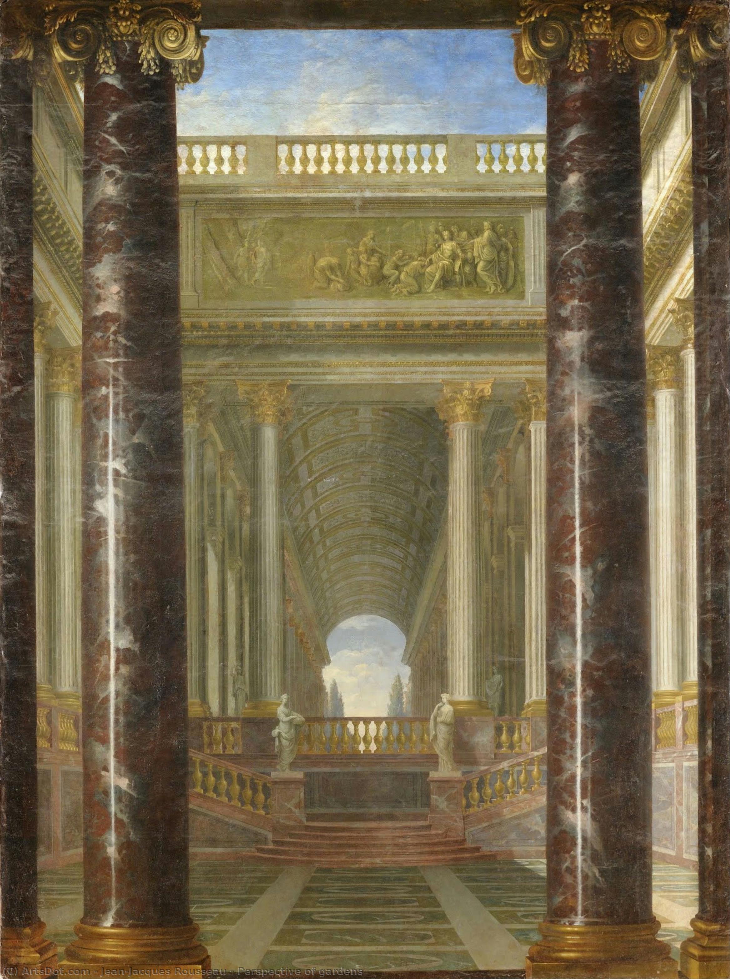 Perspective De Jardins — Jean-jacques Rousseau