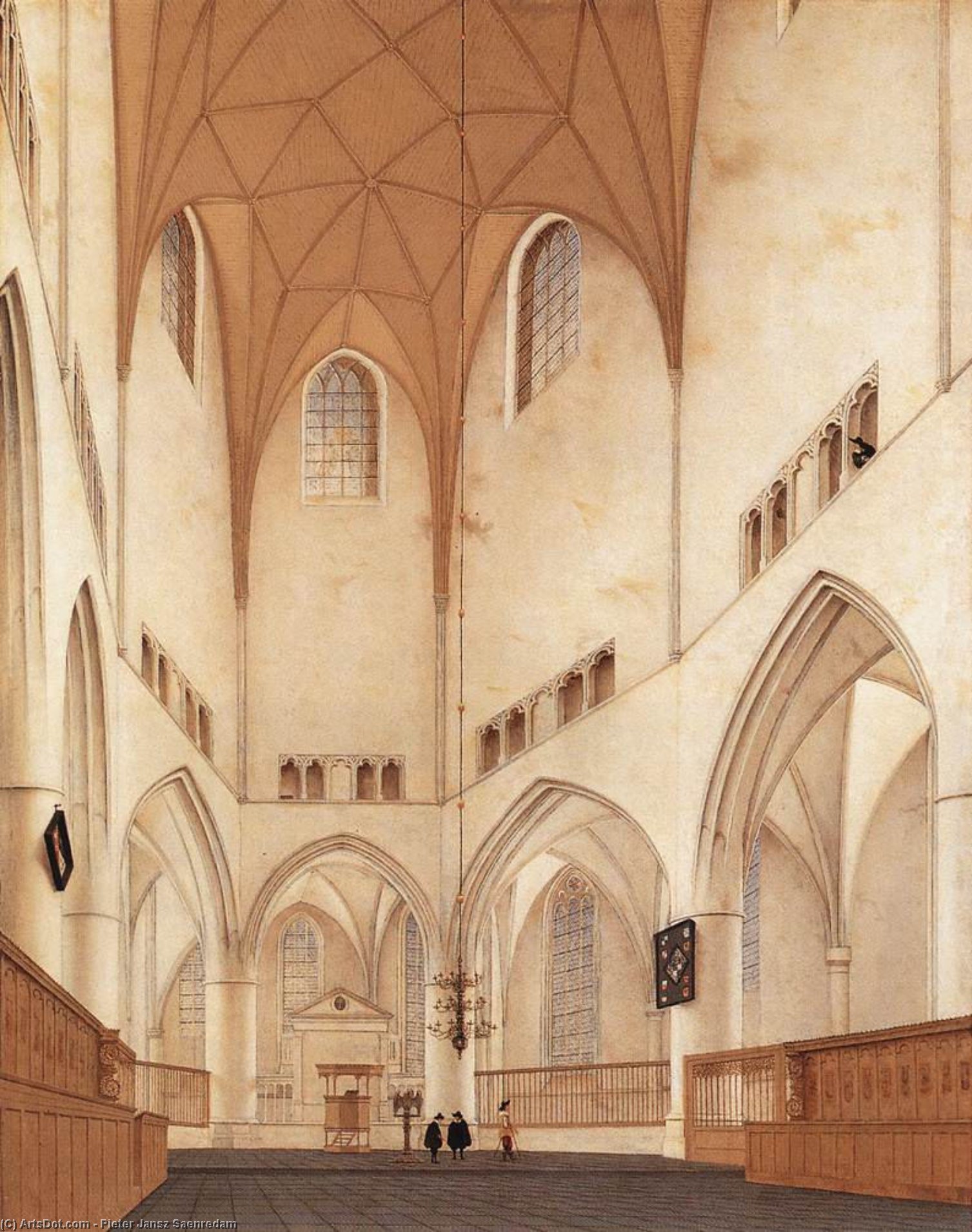Interieur Van Het Koor Van Sint-bavokerk Te Haarlem — Pieter Jansz. Saenredam