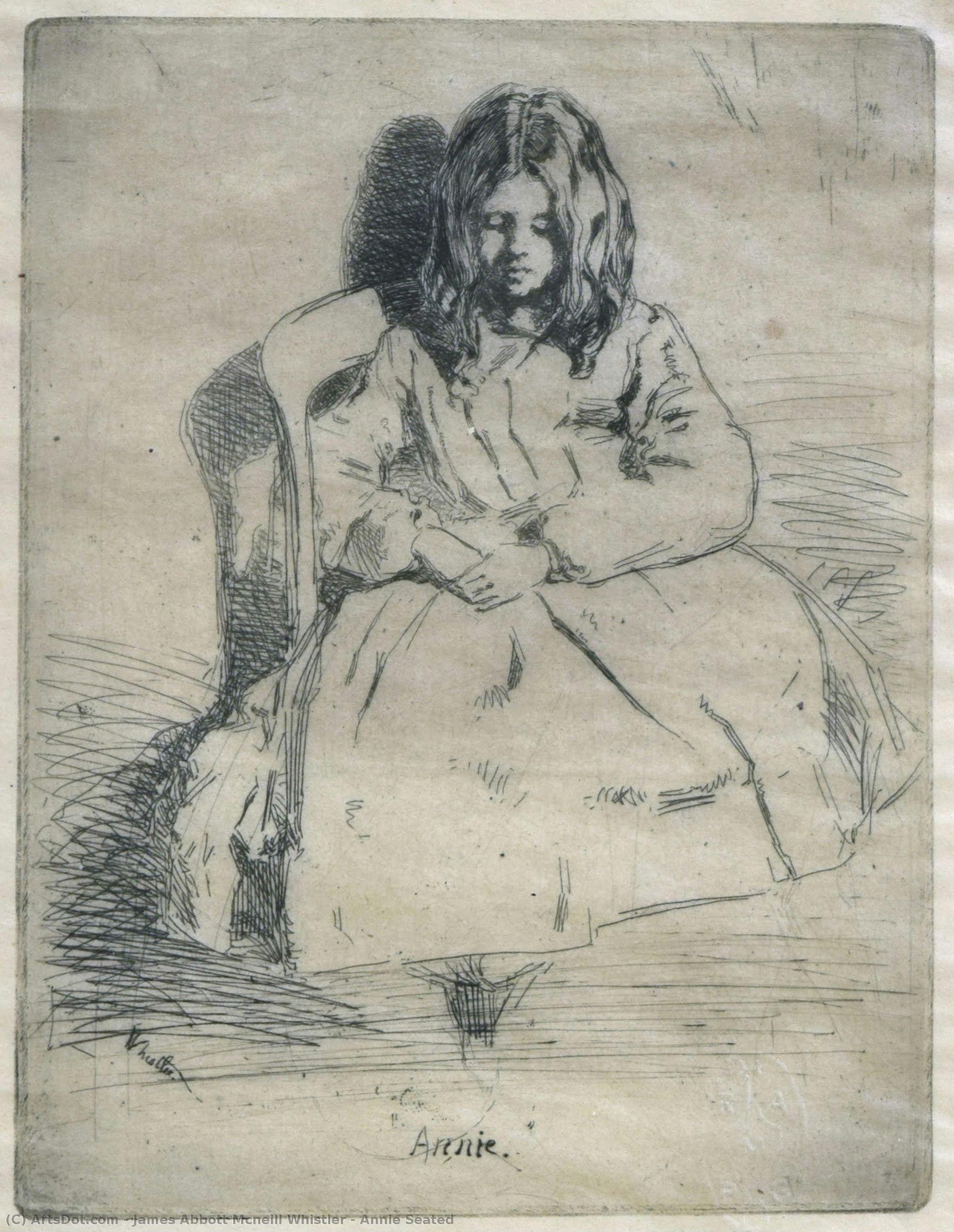 Annie Seated — James Abbott Mcneill Whistler
