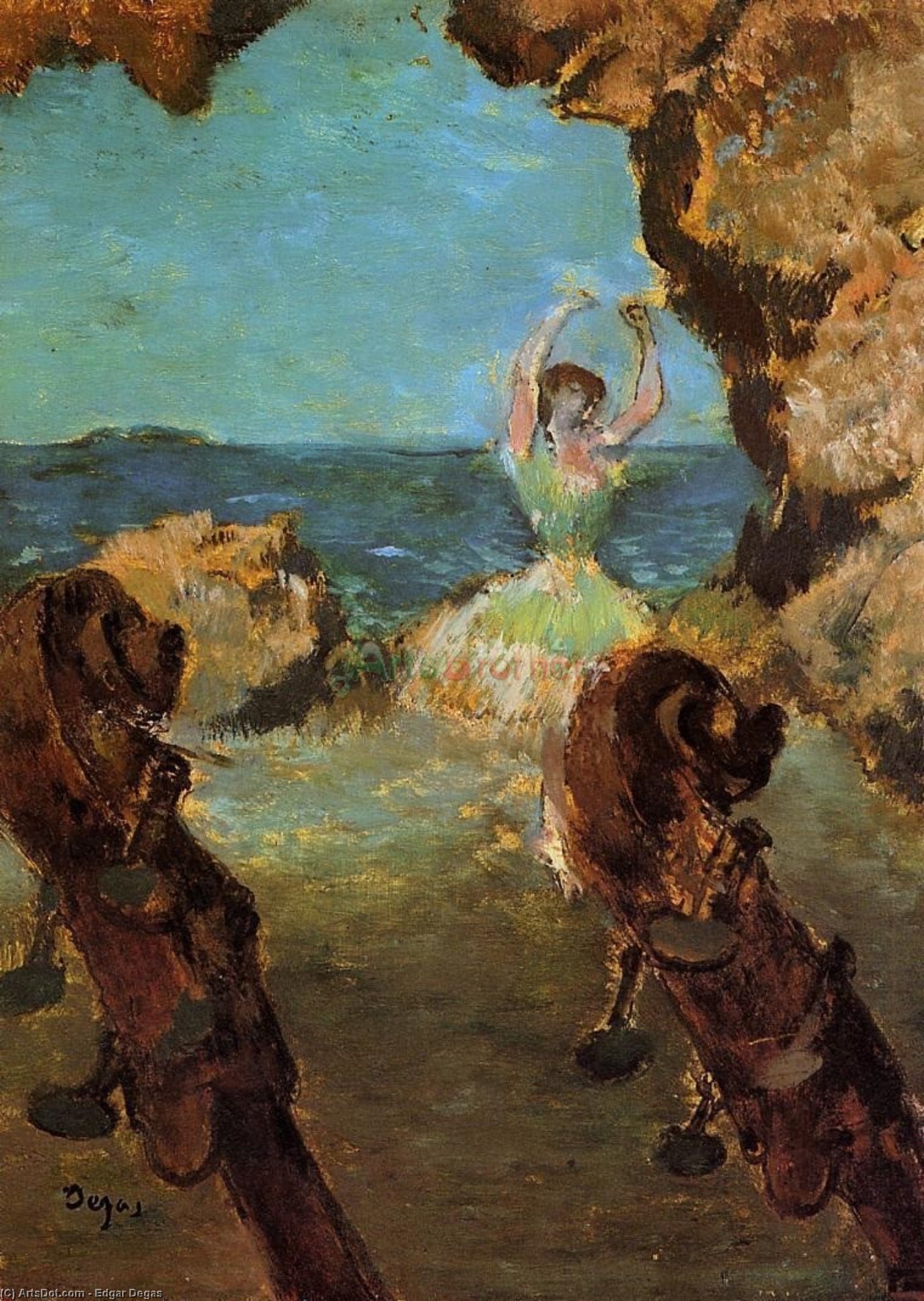 Danseres Op Het Podium — Hilaire-germain-edgar Degas