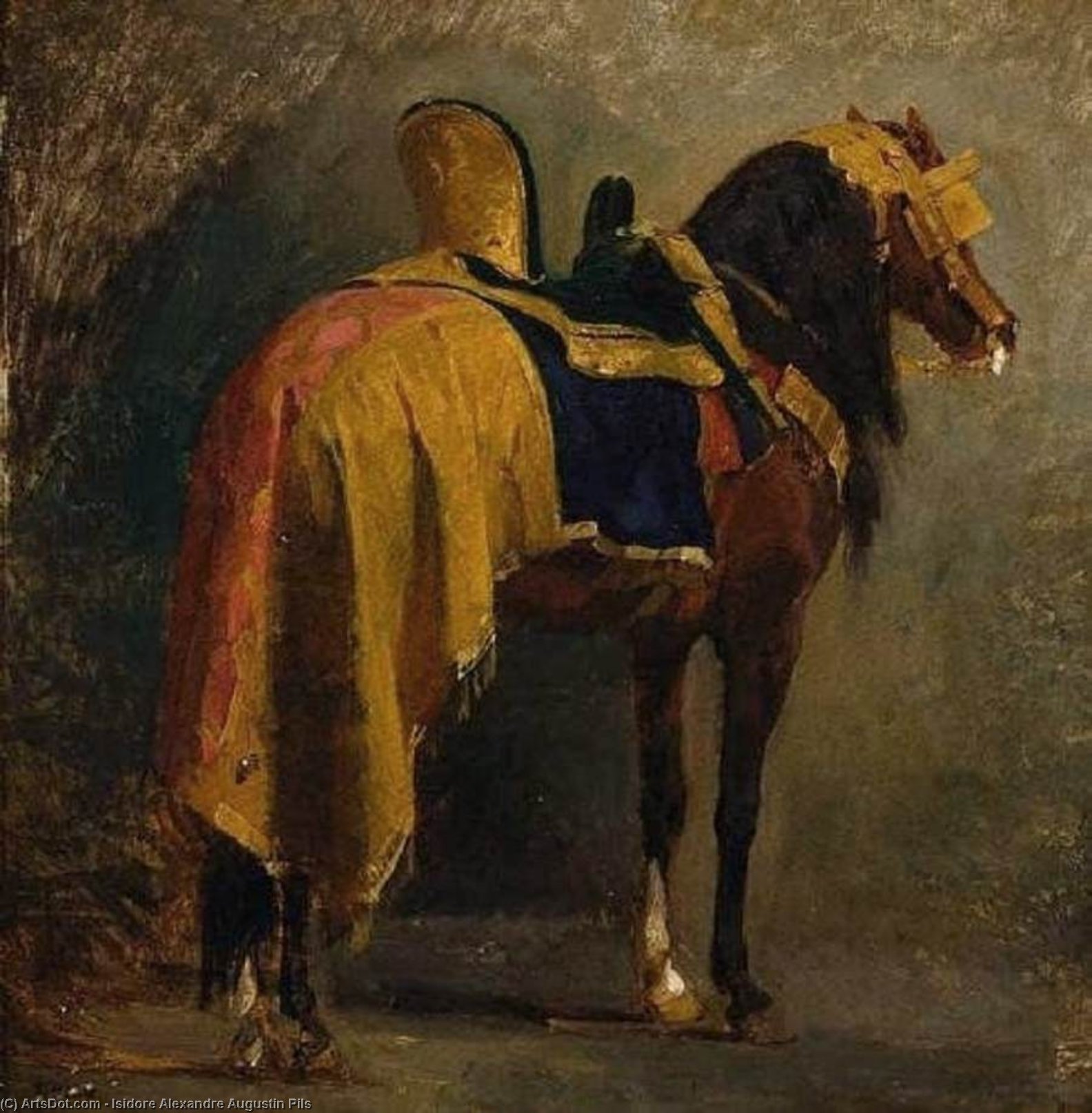 Horse Caparisoned — Isidore Pils