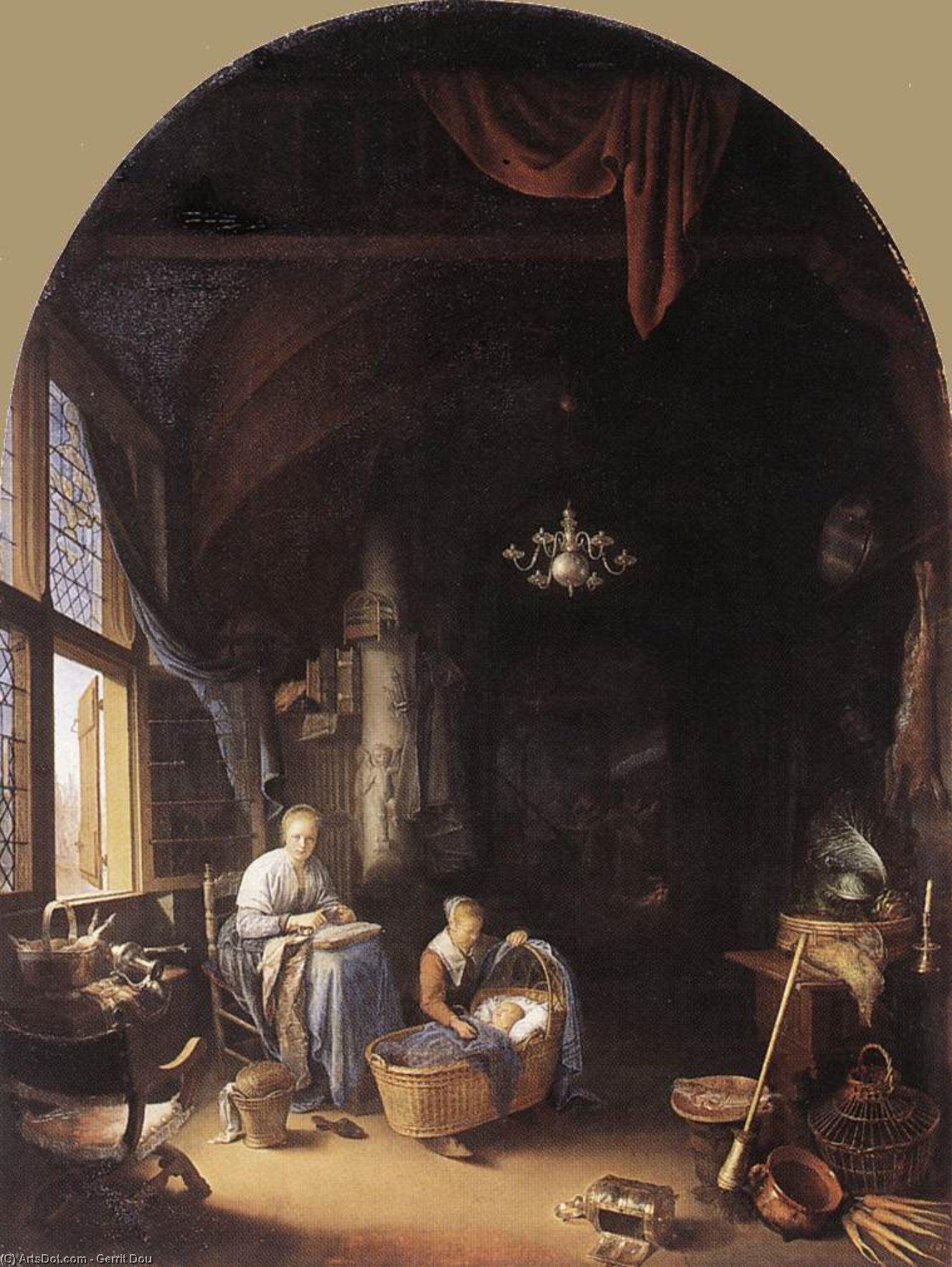 Junge Mutter — Gerrit Dou