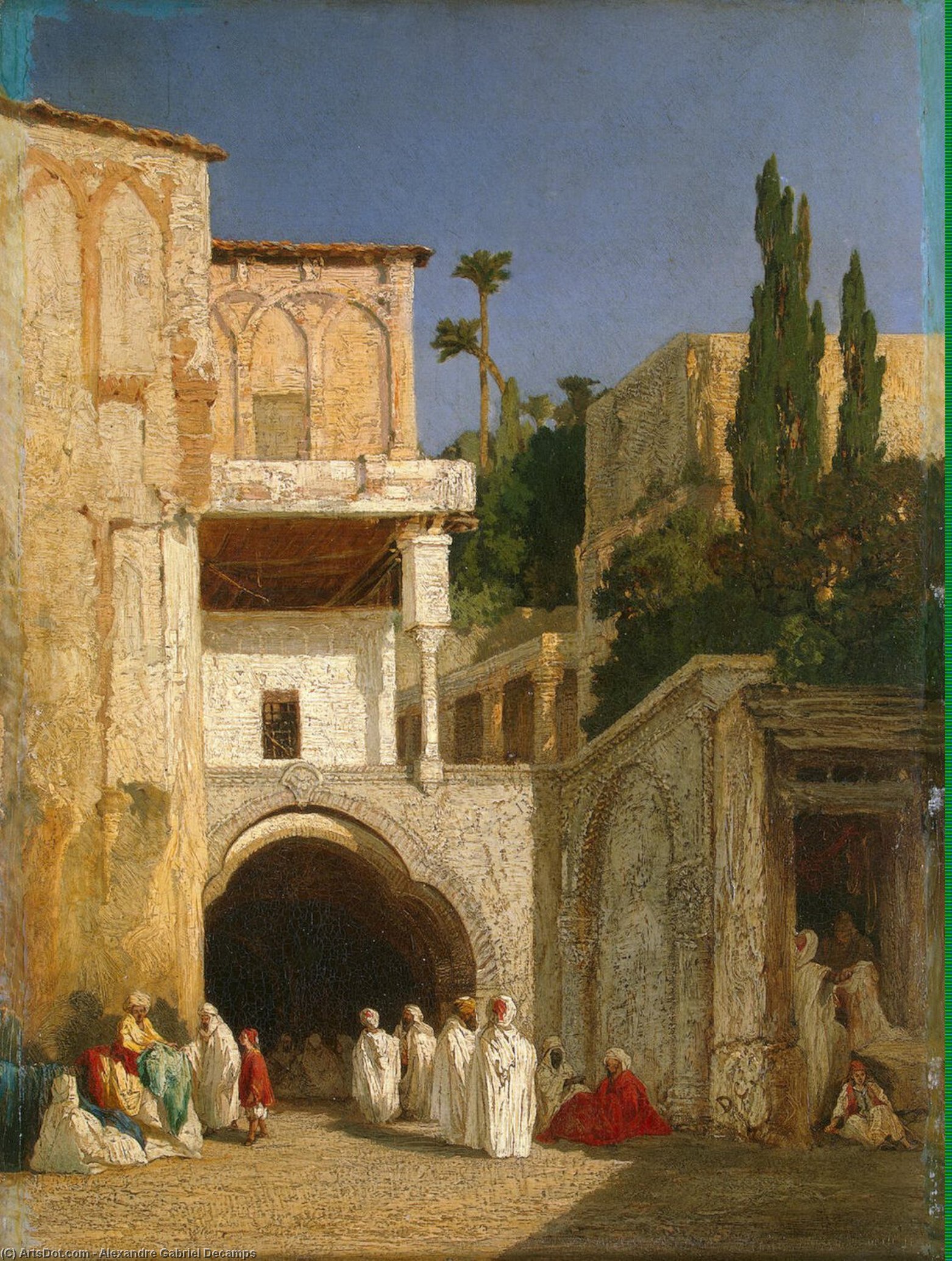 Before A Mosque — Alexandr Gabriel Decamps
