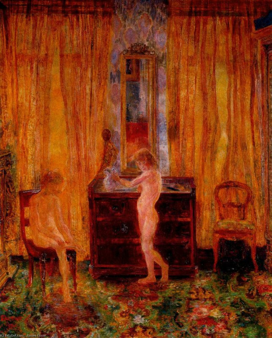 Kinder Beim Waschen — James Ensor