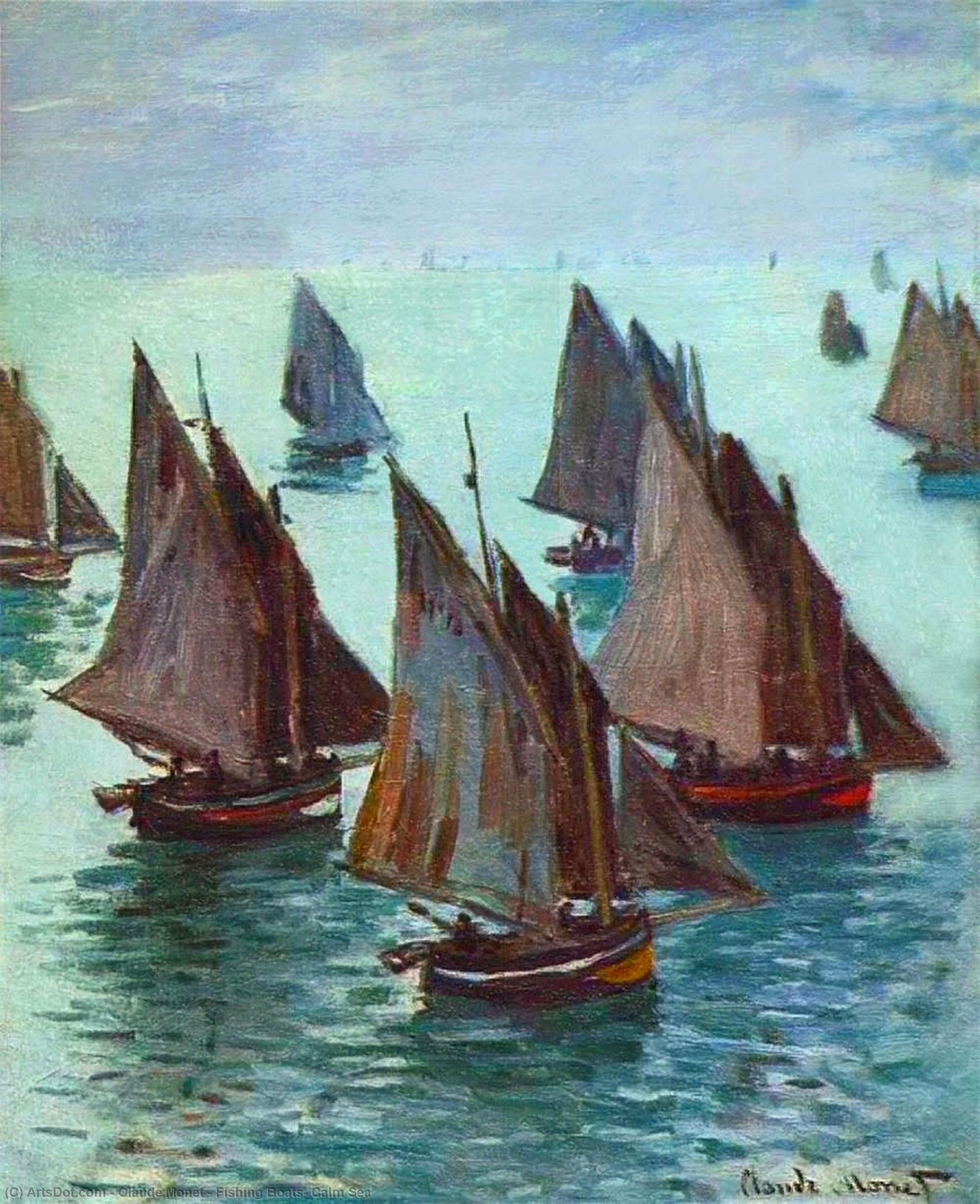 Barche Da Pesca, Mare Calmo — Claude Monet