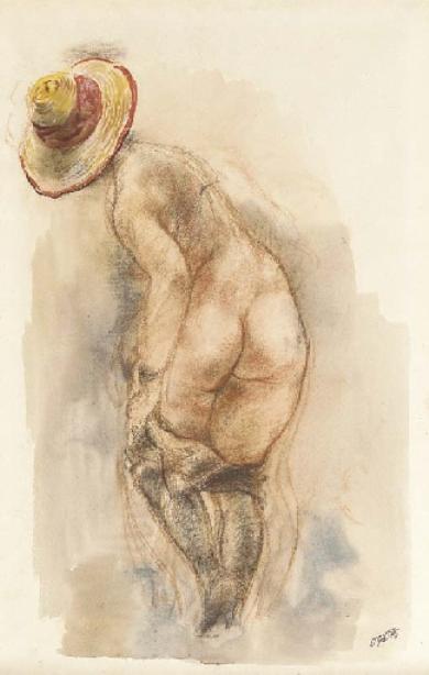 Act With Strohut — George Grosz