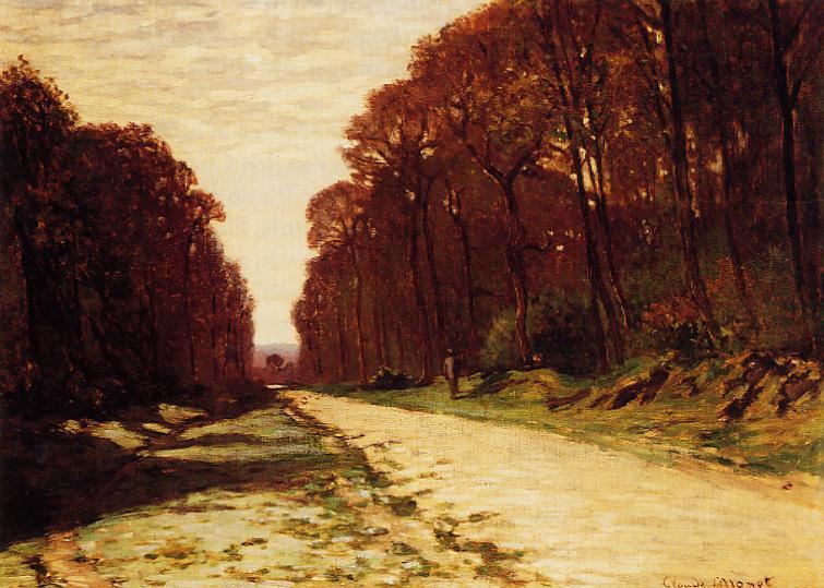 Strada Nella Foresta — Claude Monet