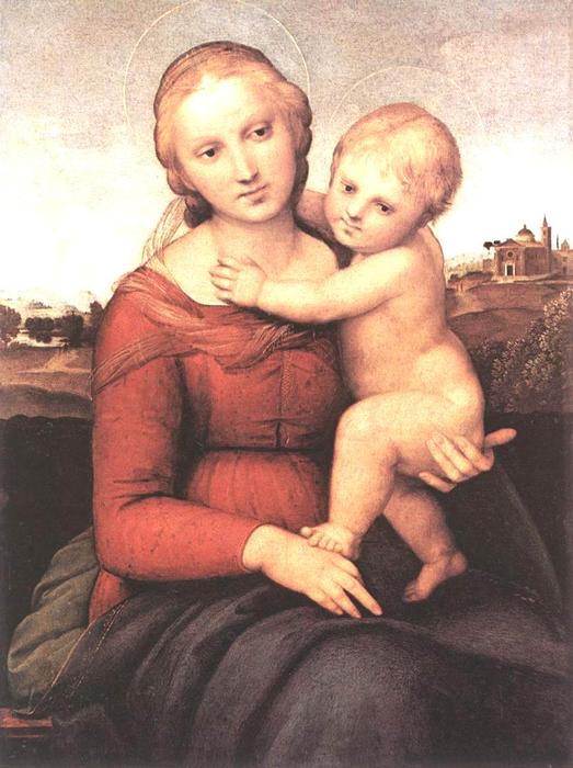 Madonna Og Barn (den Lille Cowper Madonna) — Rafael