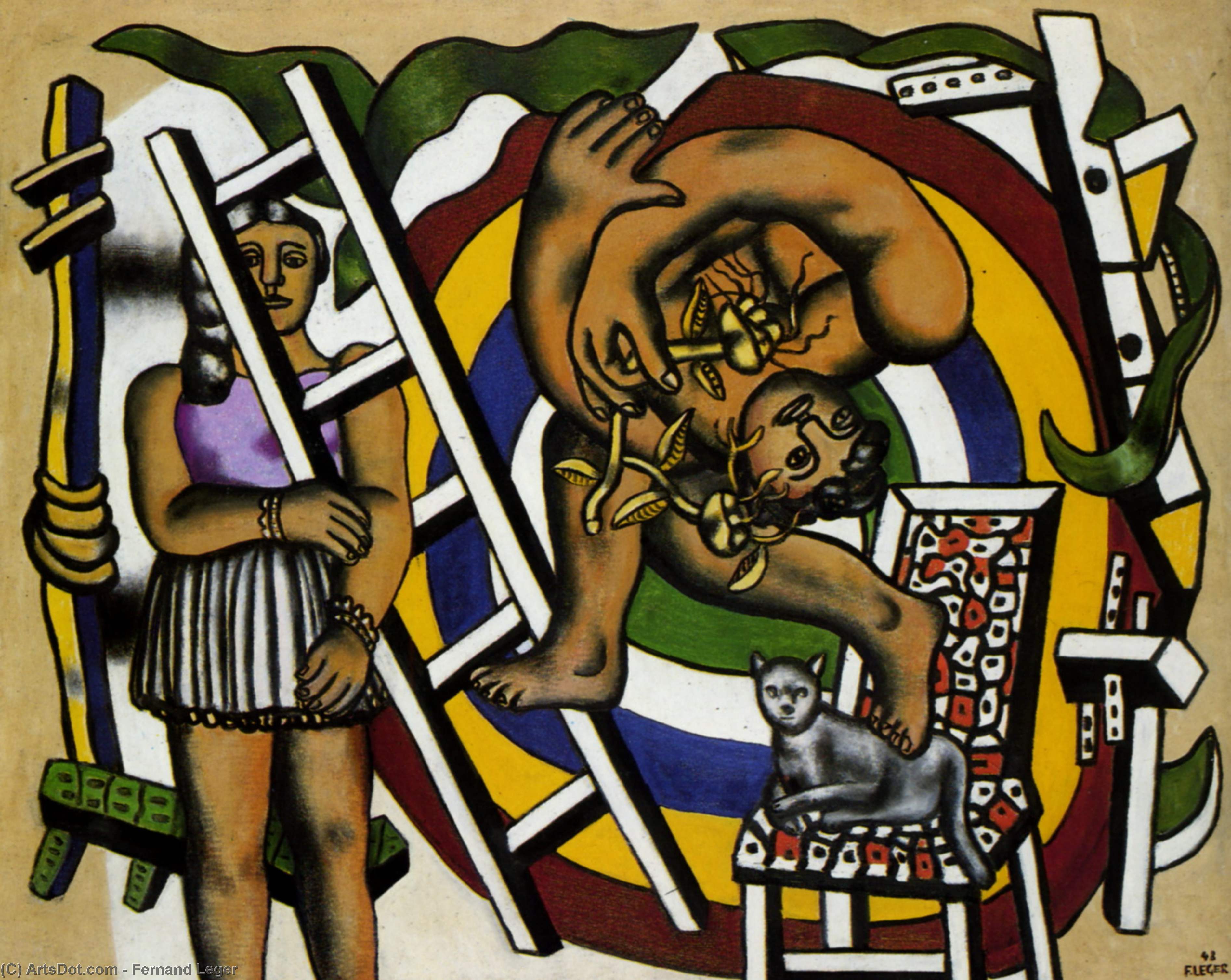 Der Akrobat Und Sein Partner — Fernand Léger