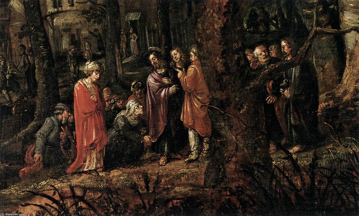 Paysage Forestier Avec Deux Miracles De Jésus-christ (détail) — David Vinckboons