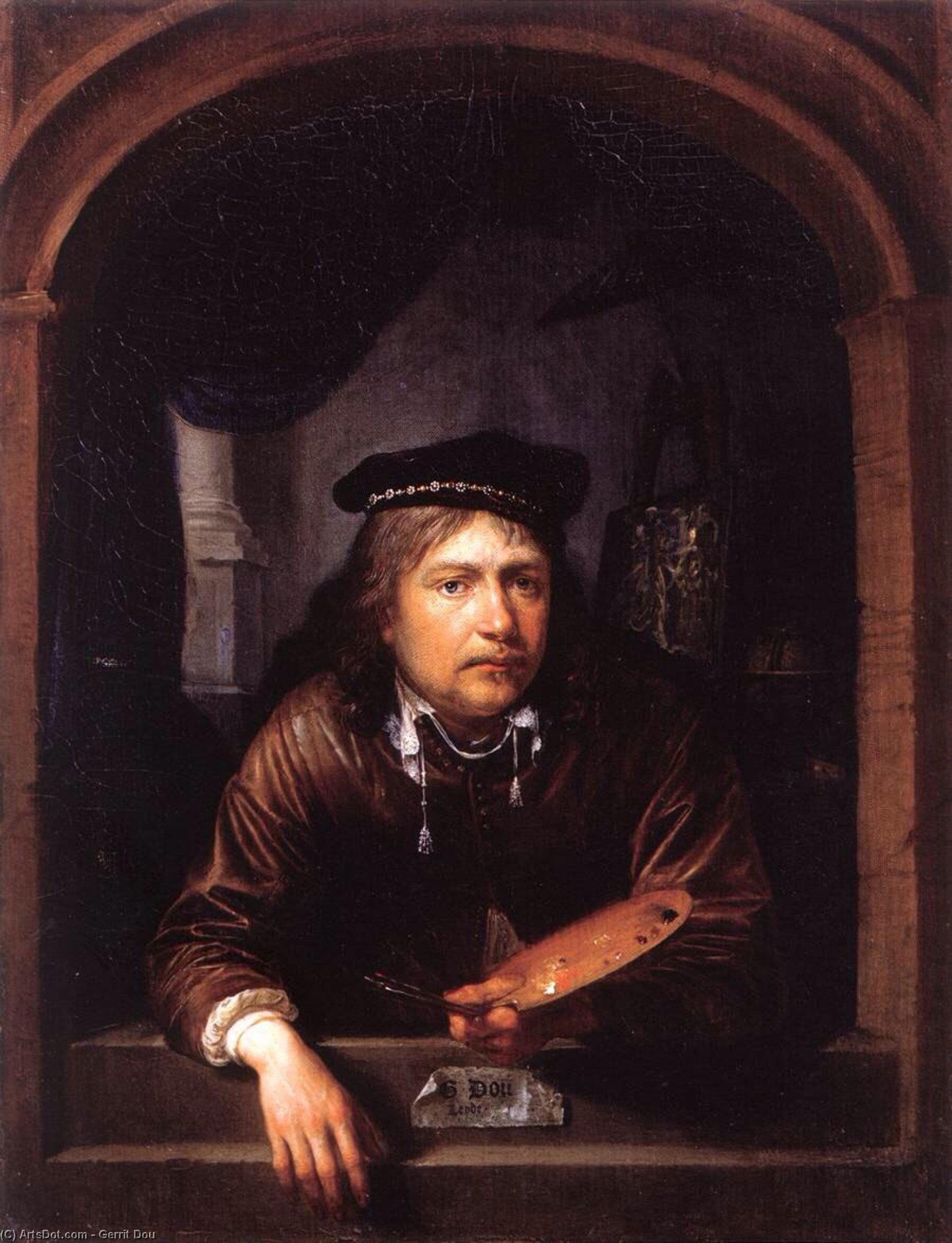 Selbstbildnis Im Fenster — Gerrit Dou