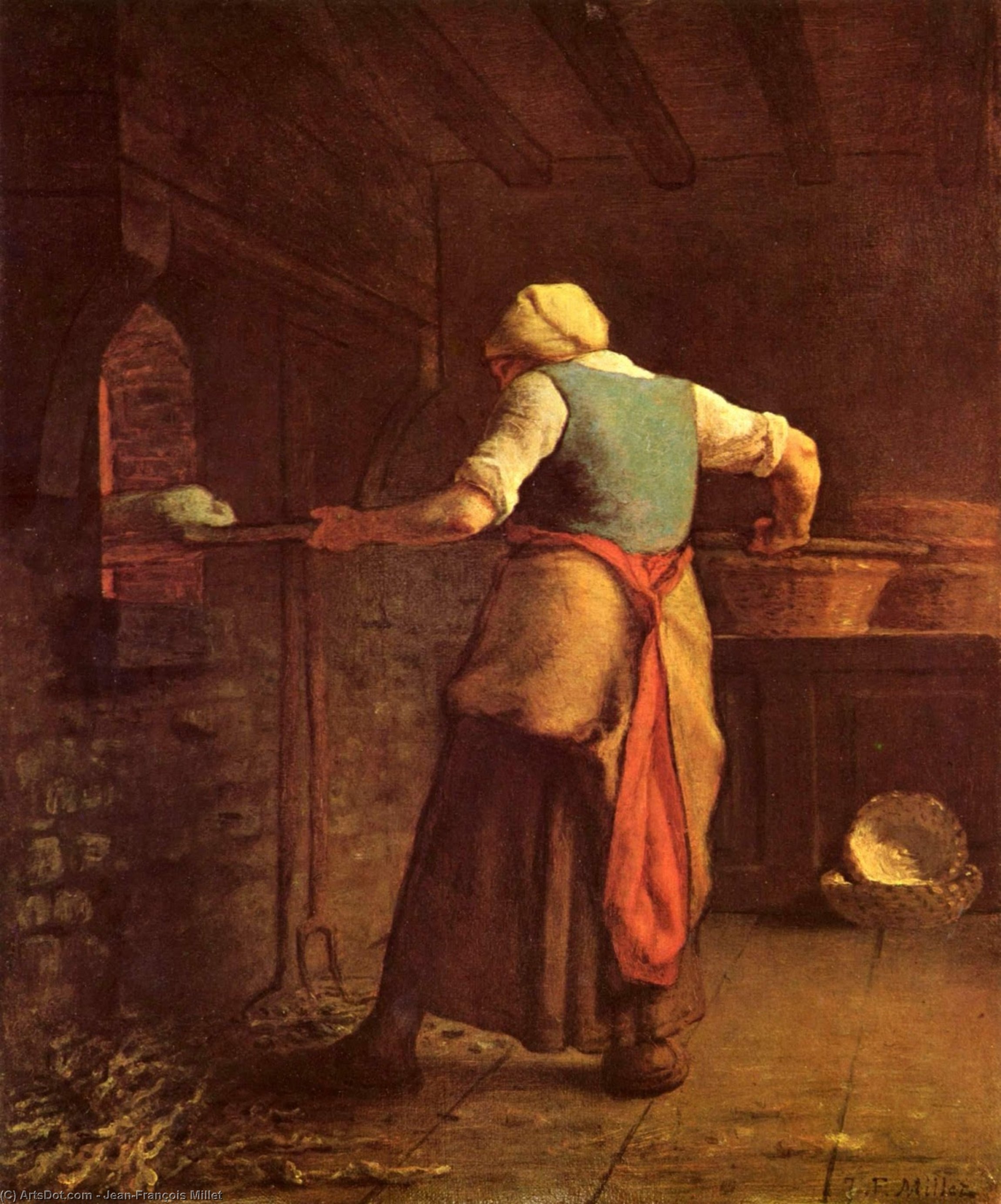 Kvinde Der Bager Brød — Jean-françois Millet