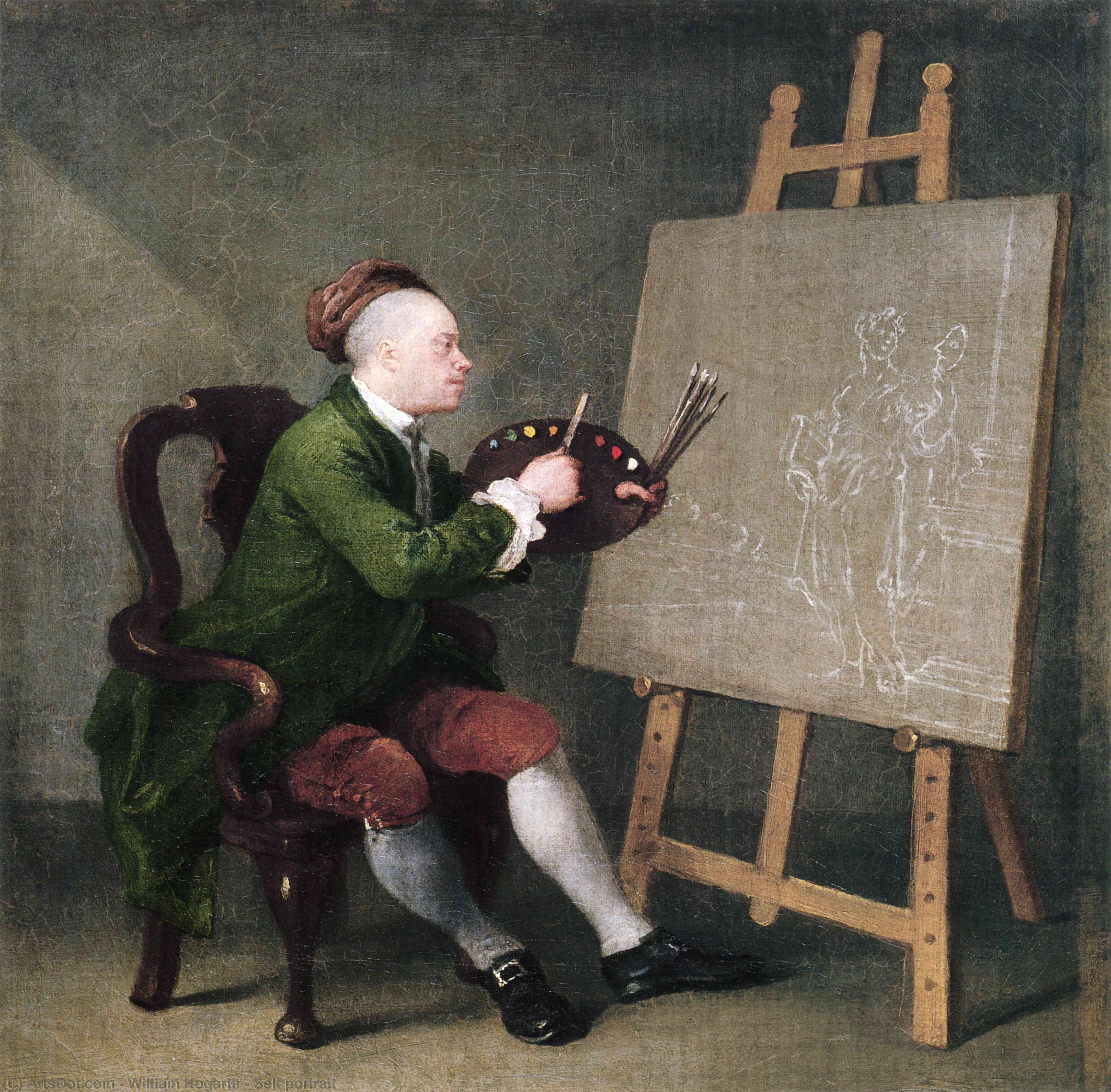Selbstporträt — William Hogarth