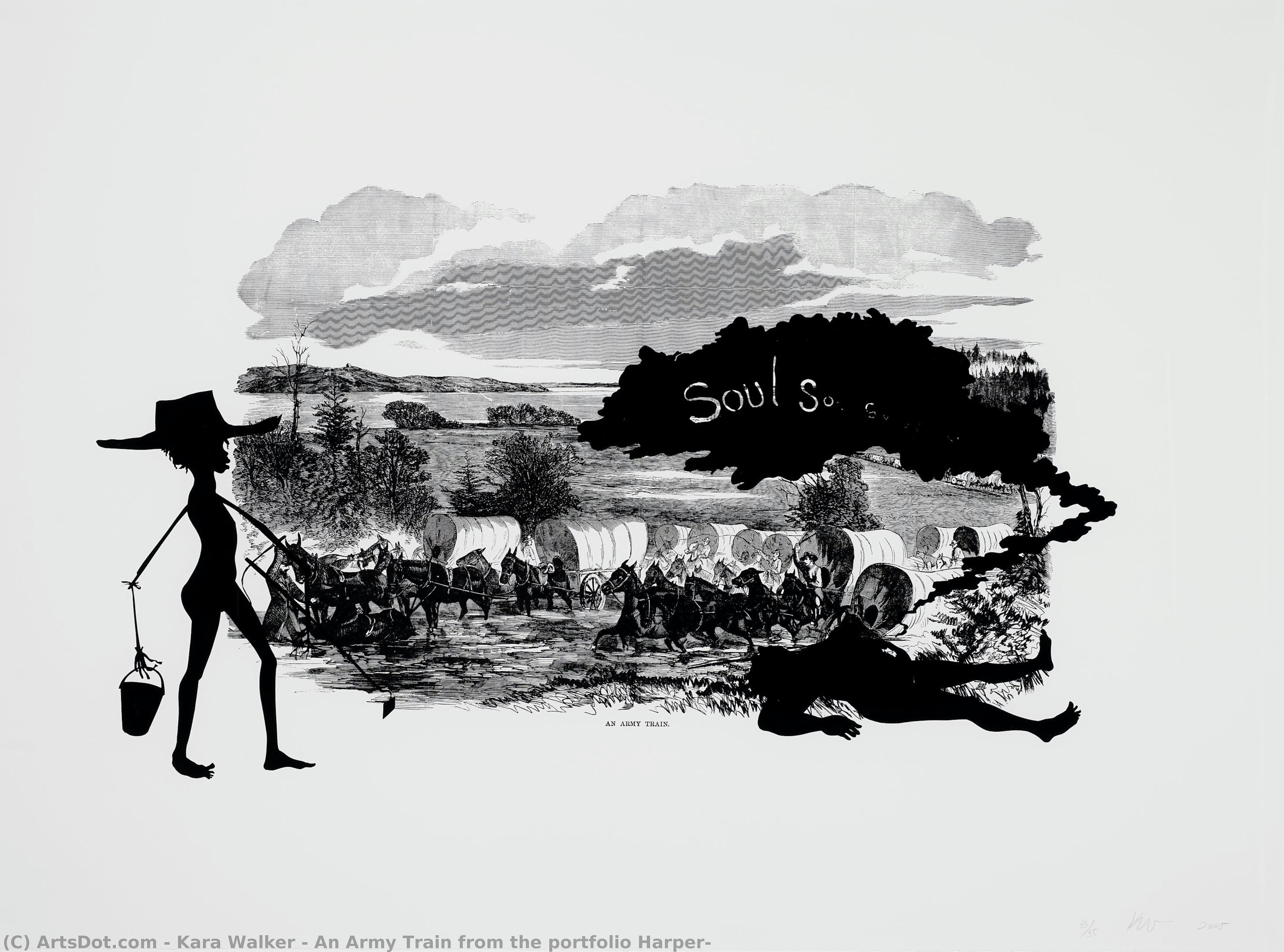 An Army Train From The Portfolio Harper — Kara Walker