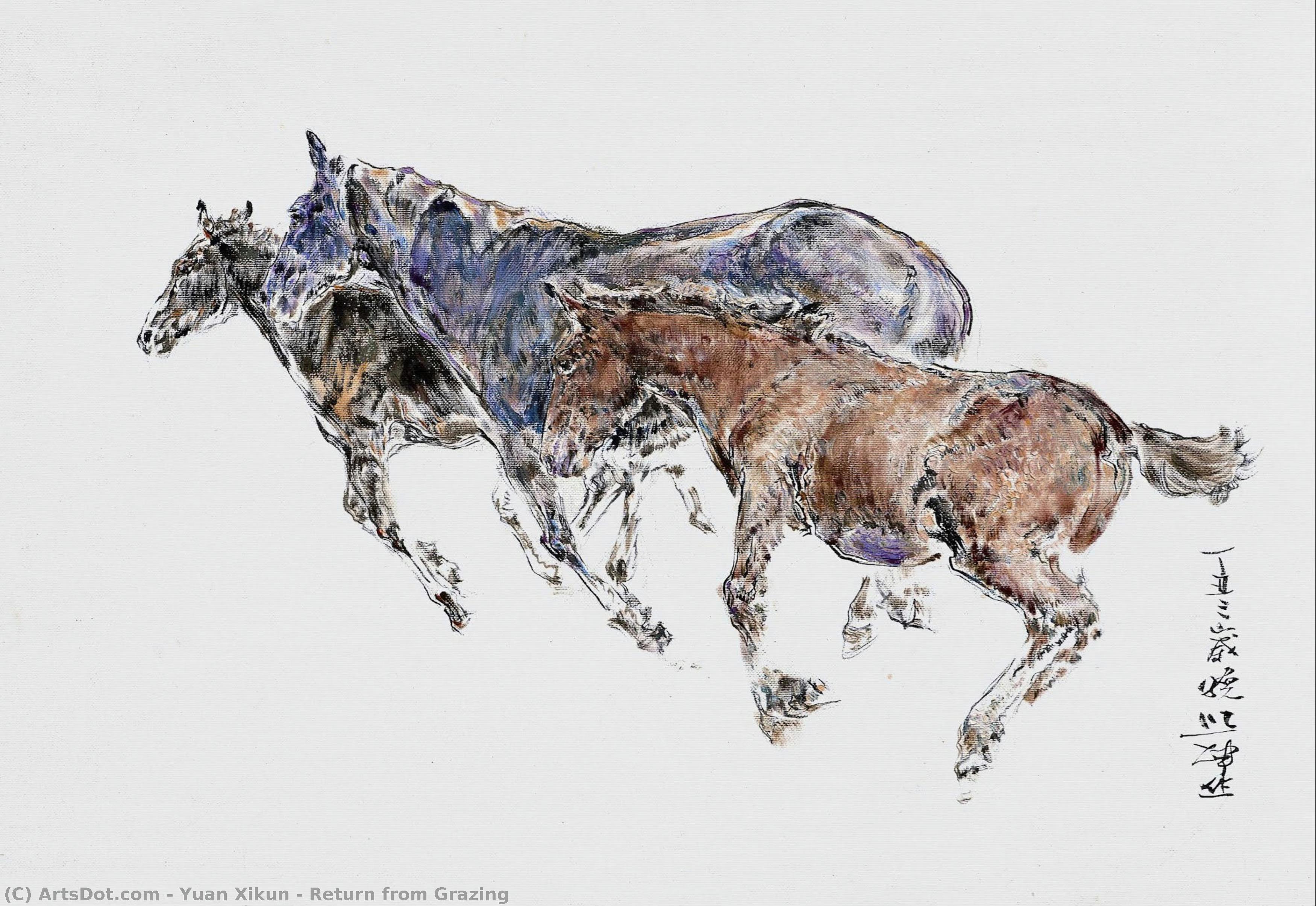Return From Grazing — Yuan Xikun