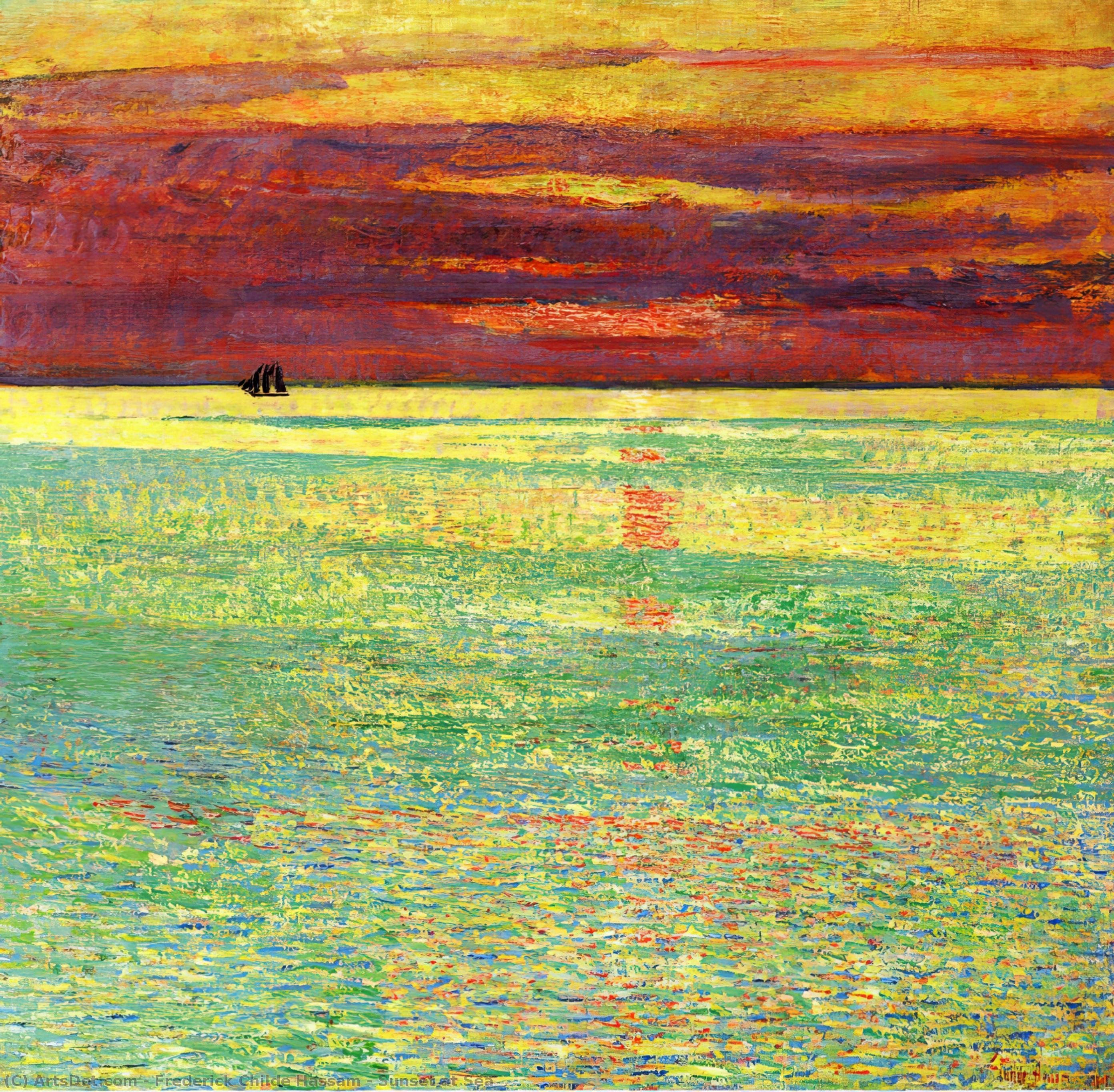 Kuueteine Merel — Frederick Childe Hassam