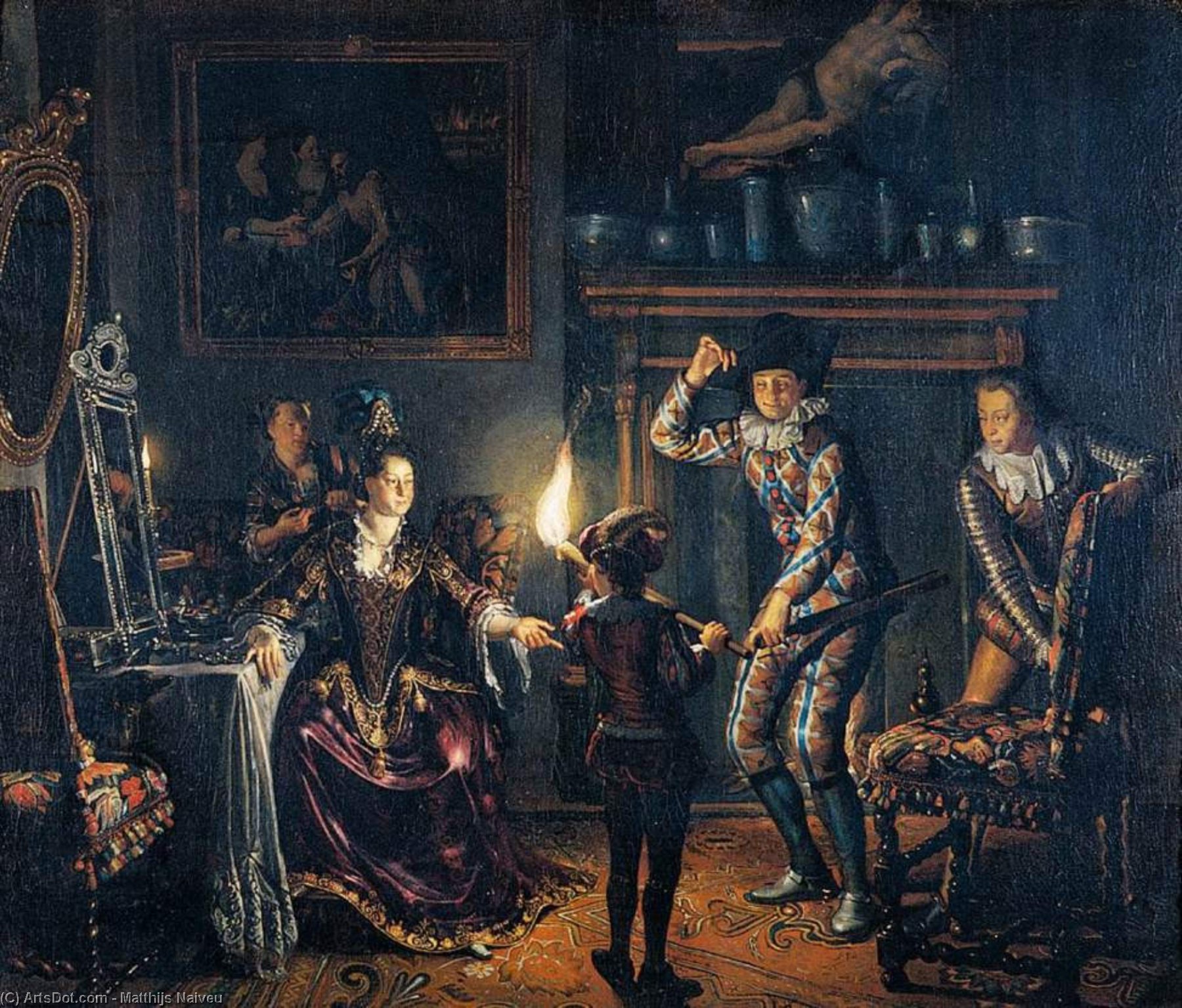 Candle-lit Interior — Ματτίους Νάιβε