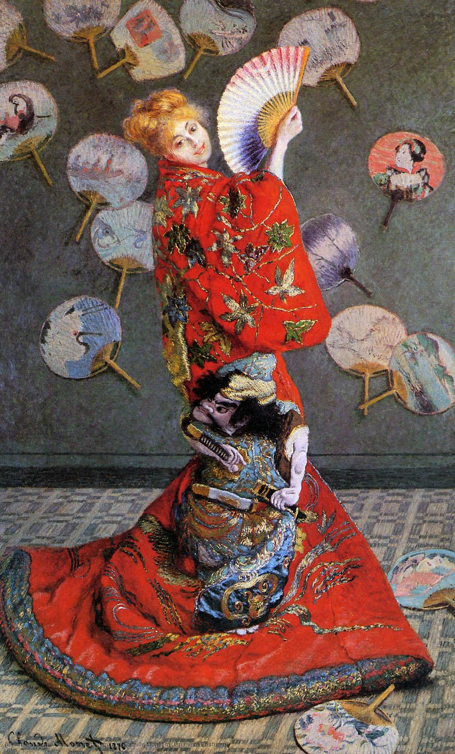 Japan's (camille Monet In Japanese Costume) Übersetzung Ins Deutsche: Japonaise (camille Monet In Japanischer Kostüm) — Claude Monet