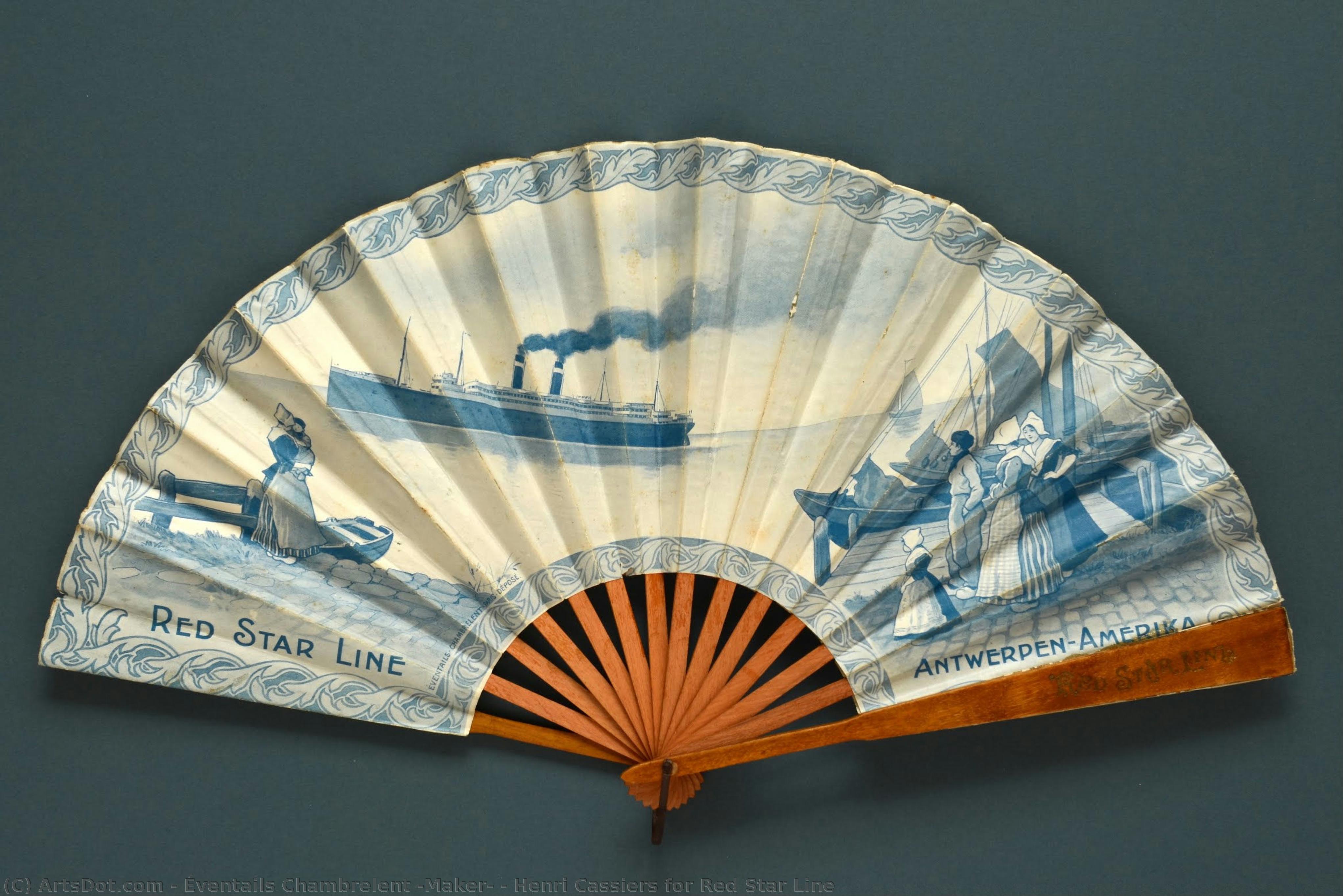 Henri Cassiers For Red Star Line — Éventails Chambrelent (maker)