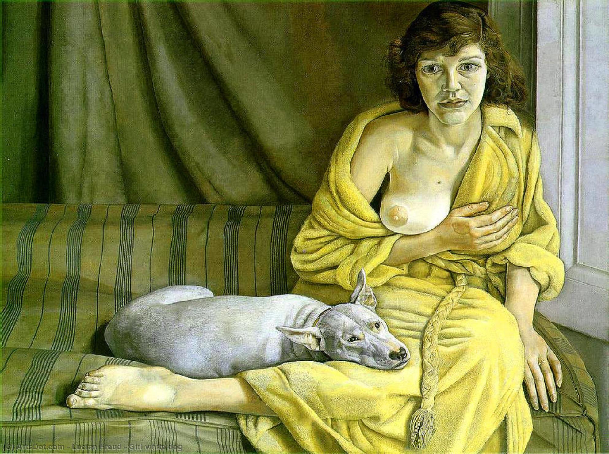 Girl White Dog — Lucian Freud