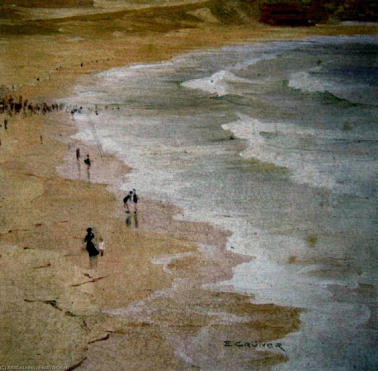 The Beach — Elioth Gruner
