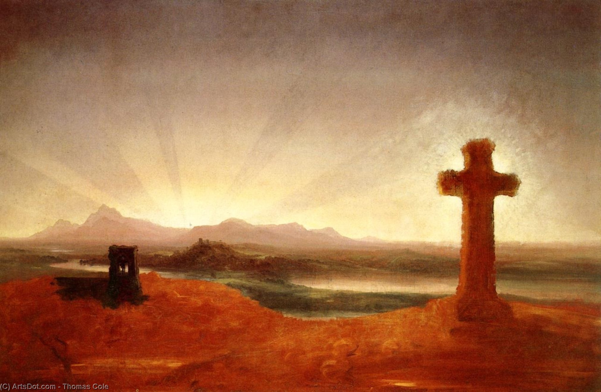 Cross At Sunset — Θωμάς Κόλ