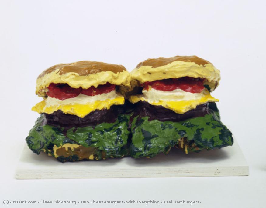 Two Cheeseburgers, With Everything (dual Hamburgers) — Claes Oldenburg