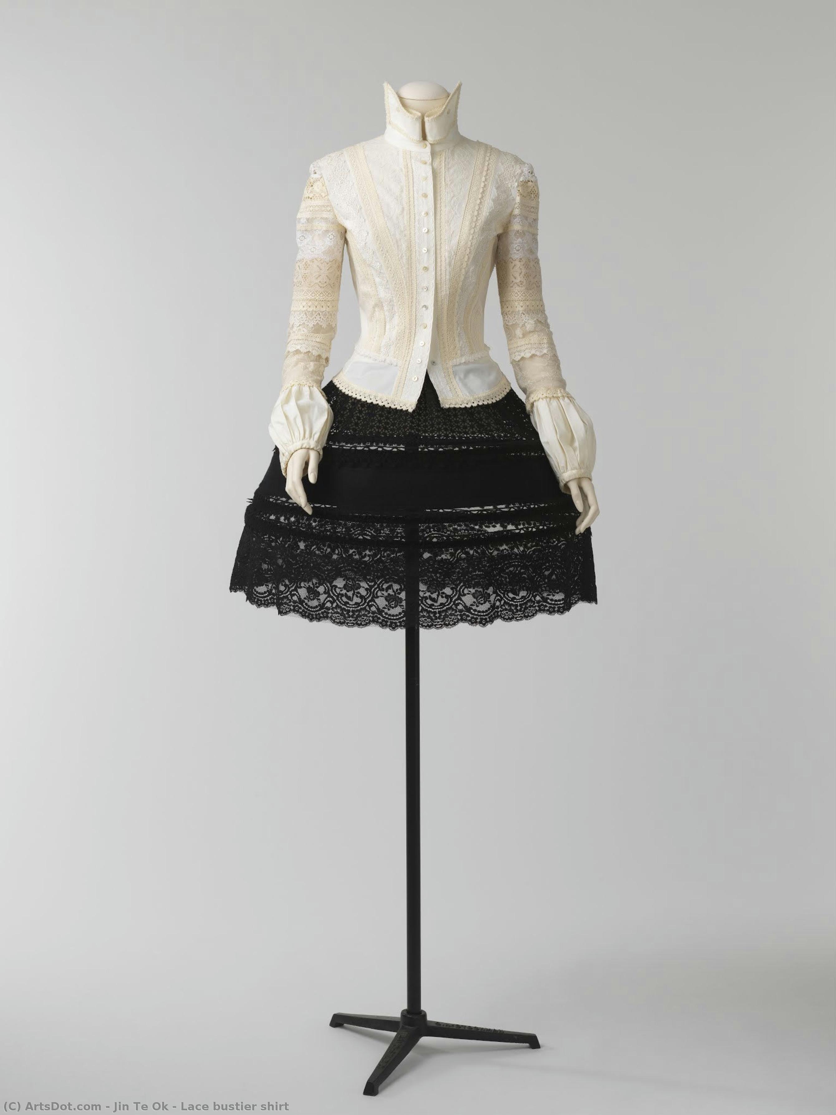Lace Bustier Shirt — Jin Te Ok