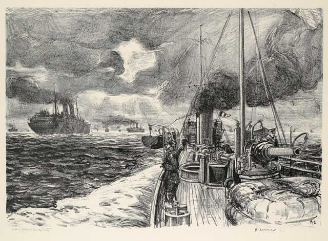 Hmcs Grilse On Convoy Duty — آرثر ليسمر