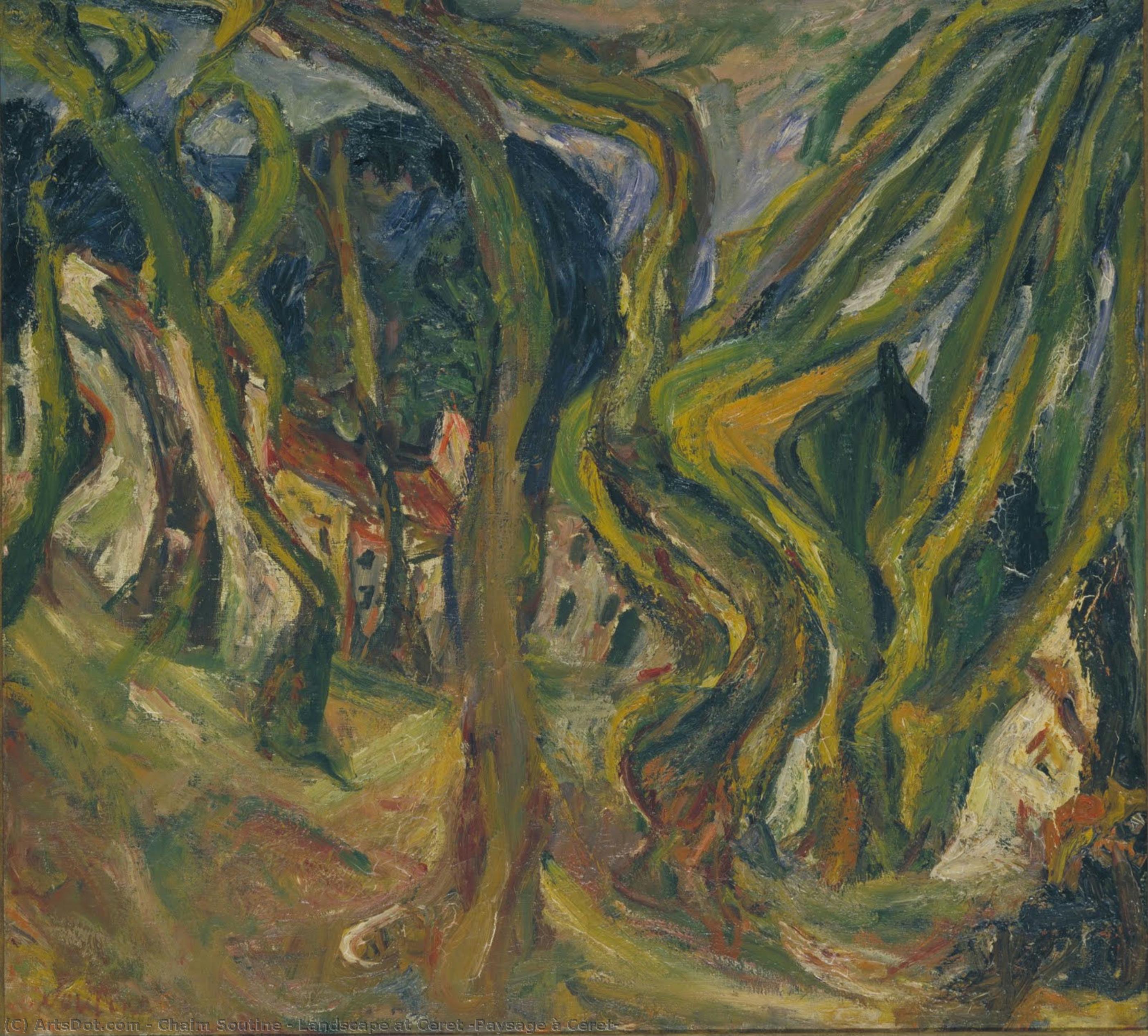 Landscape At Céret [paysage À Céret] — Chaim Soutine