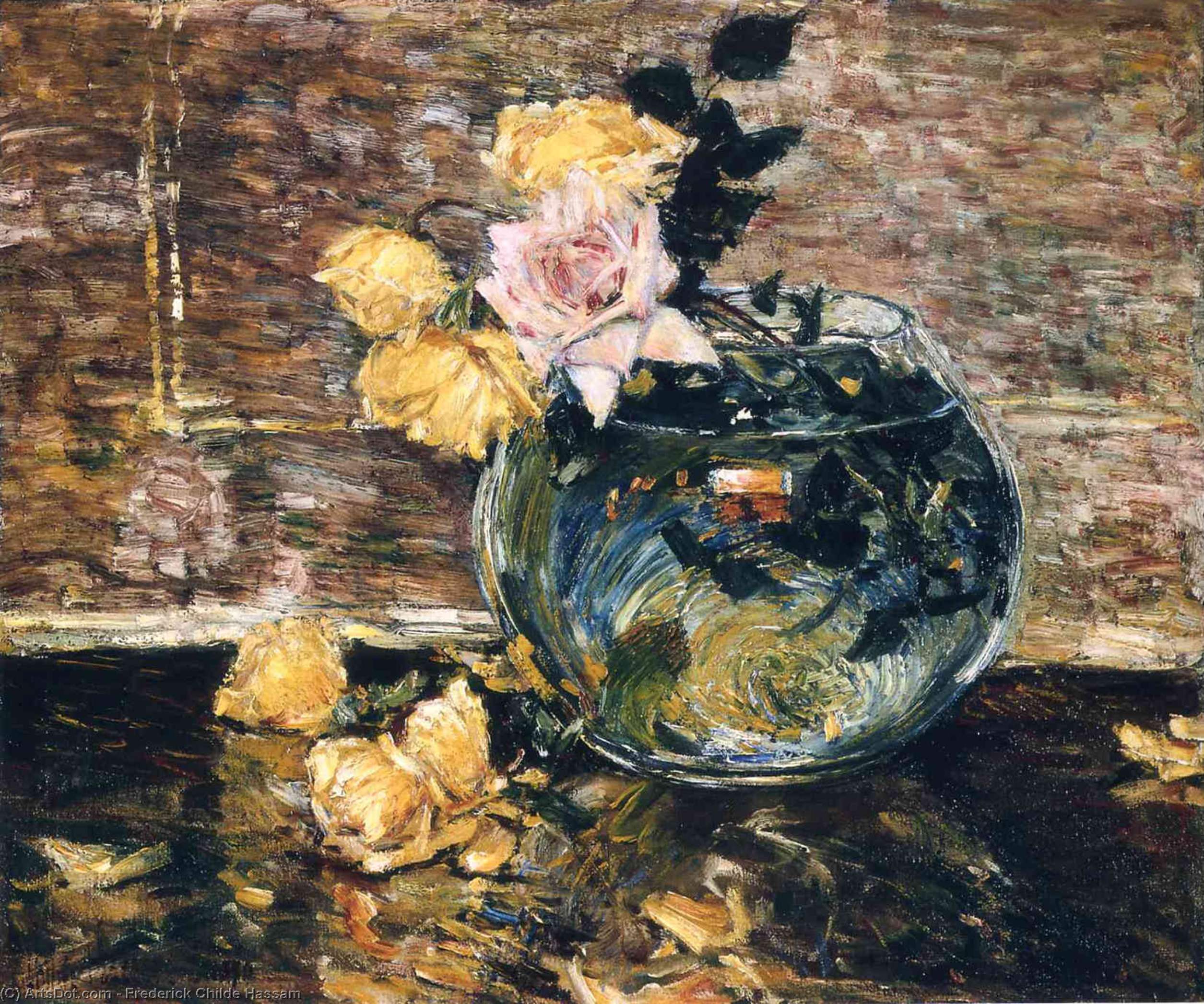 Rosen In Einer Vase — Frederick Childe Hassam