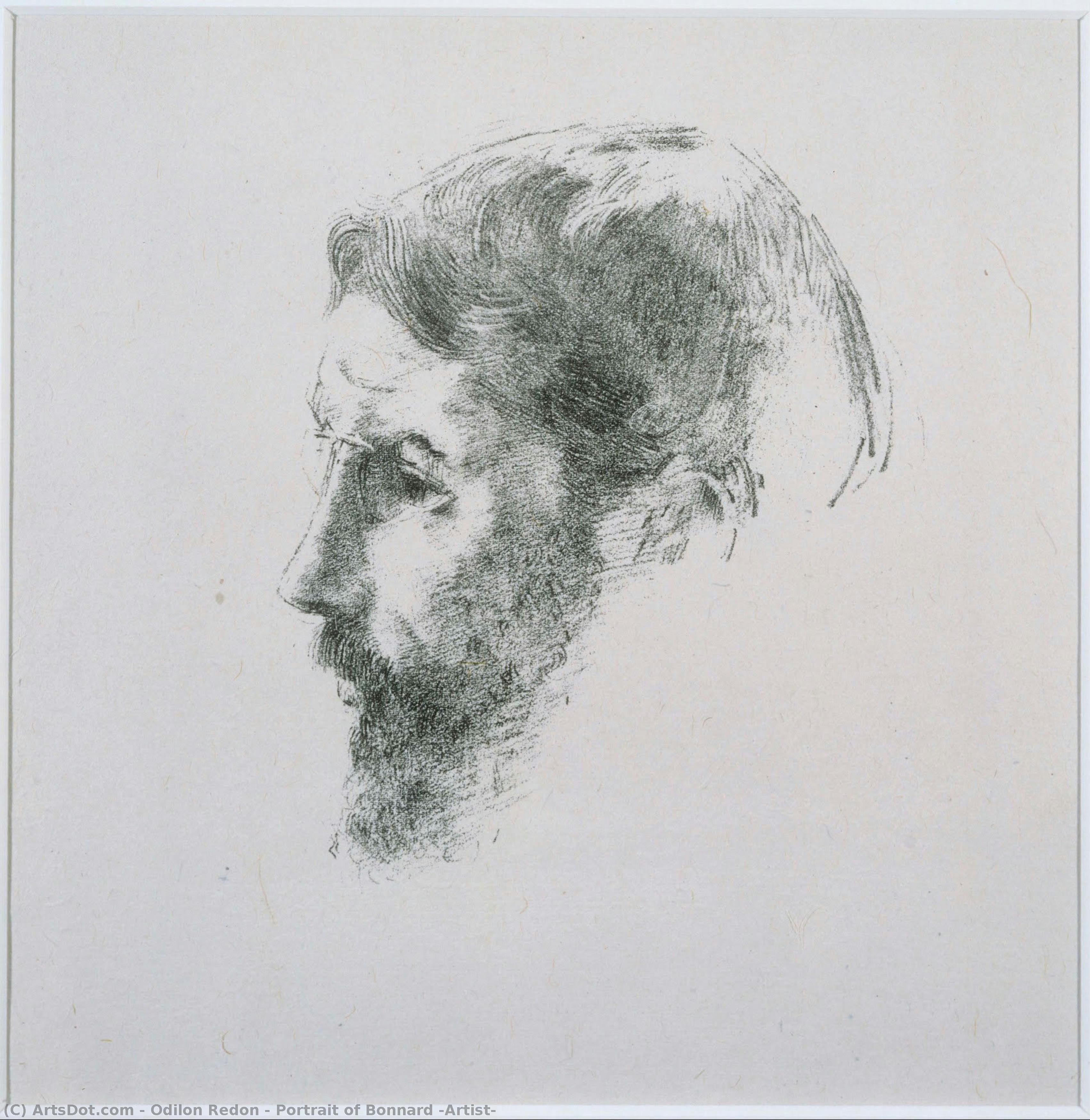 Portrait De Bonnard — Odilon Redon