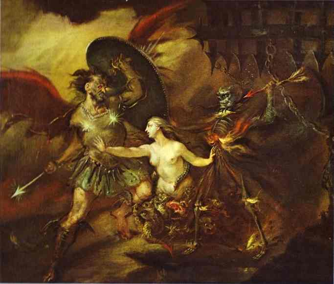 Satana, Peccato E Morte — William Hogarth