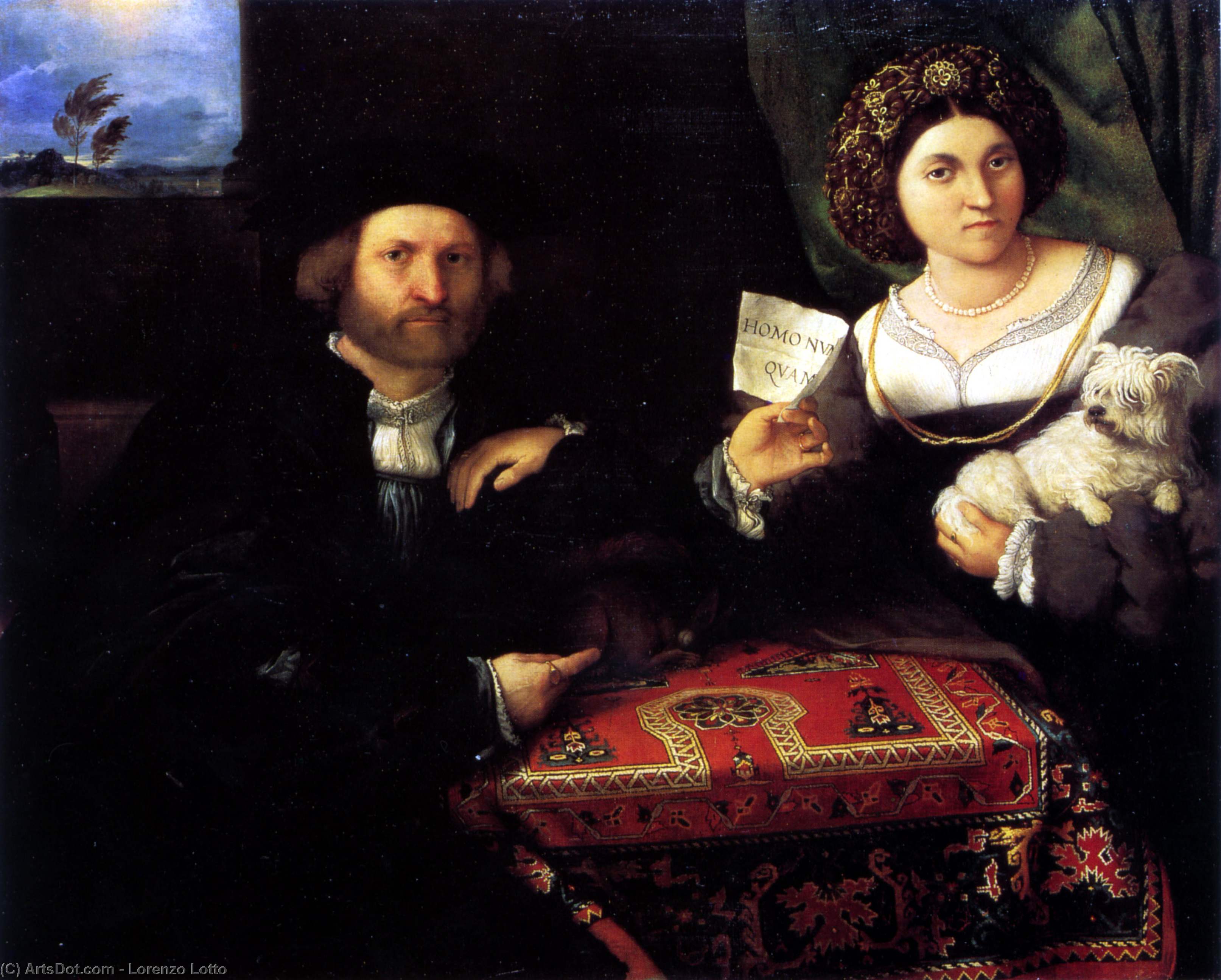 Portrait Eines Ehepaars — Lorenzo Lotto