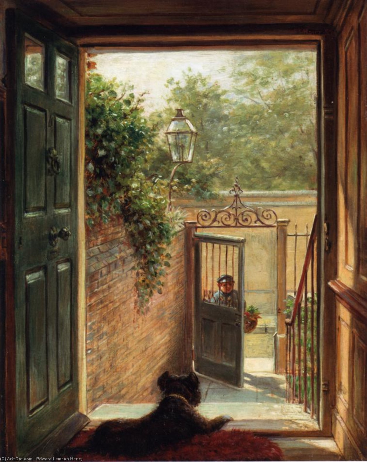 Ein Philadelphia Eingang — Edward Lamson Henry