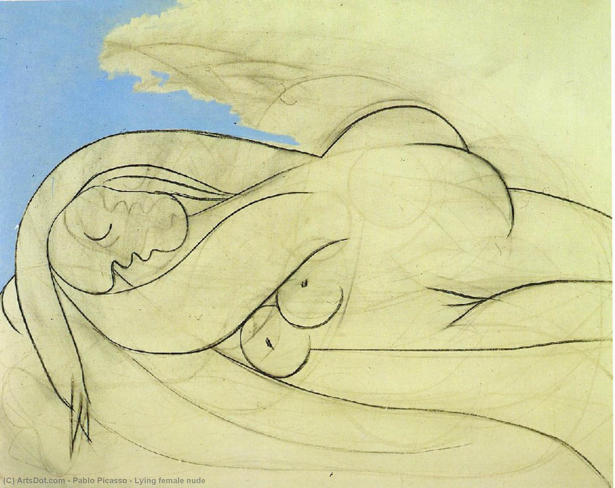 Lying Female Nude — بابلو بيكاسو