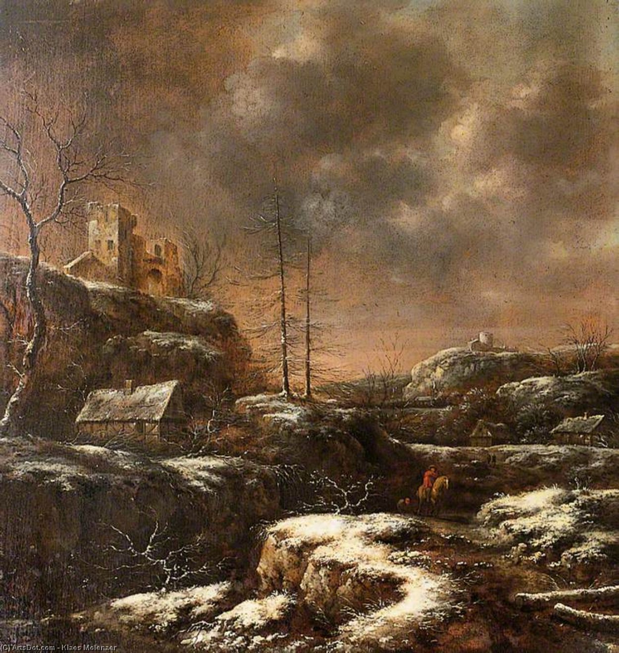 Winter Scene — Klaes Molenaer