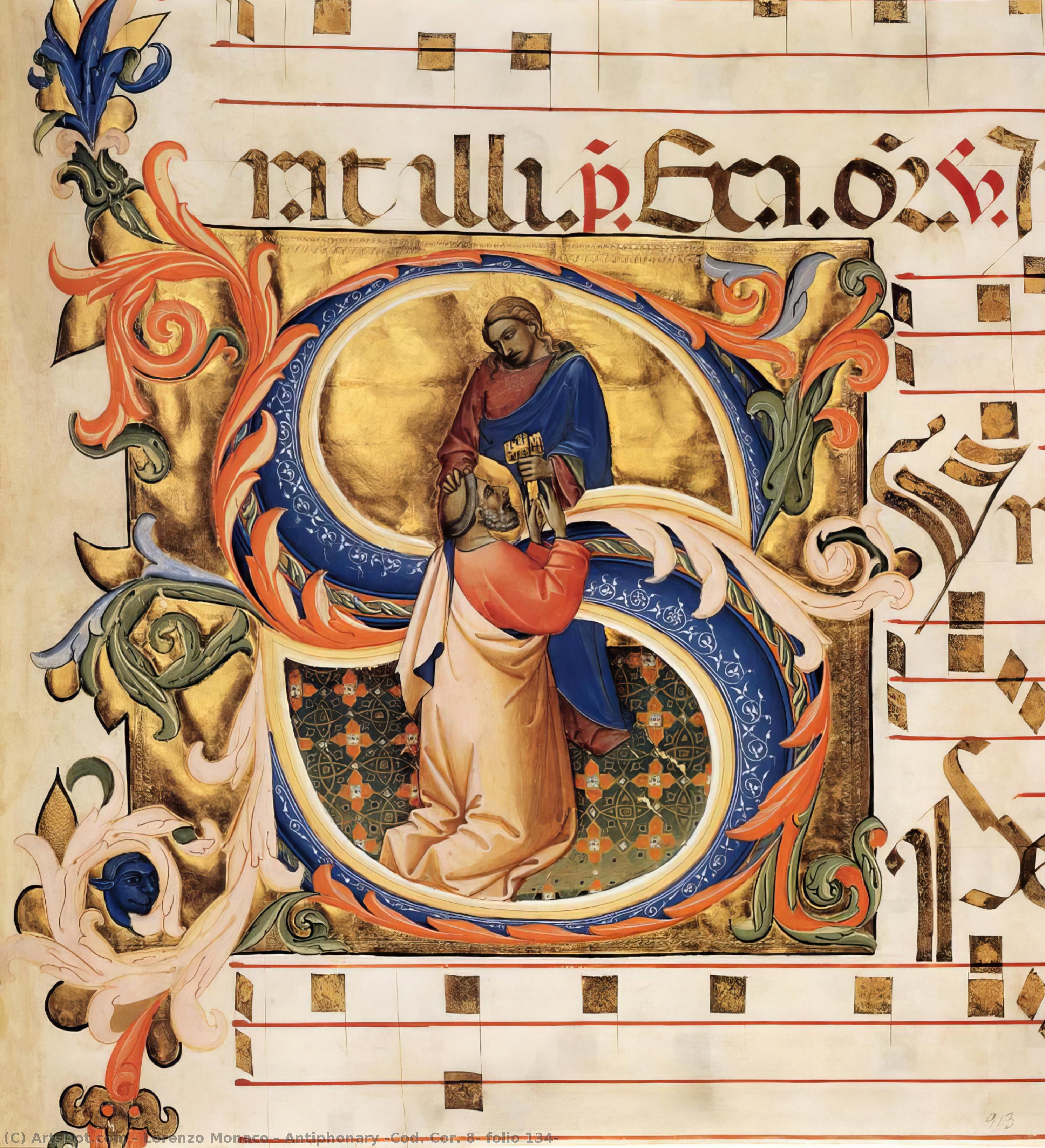 Antiphonář (cod. Cor. 8, Folio 134) — Lorenzo Monaco