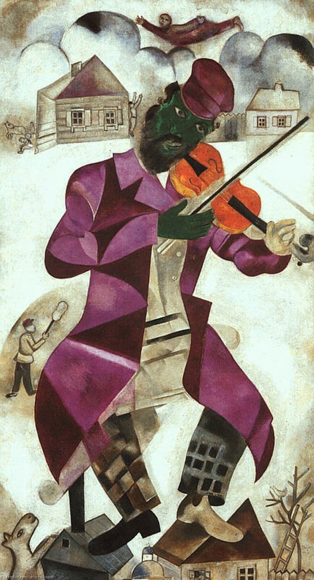 Violinist Verde — Marc Chagall