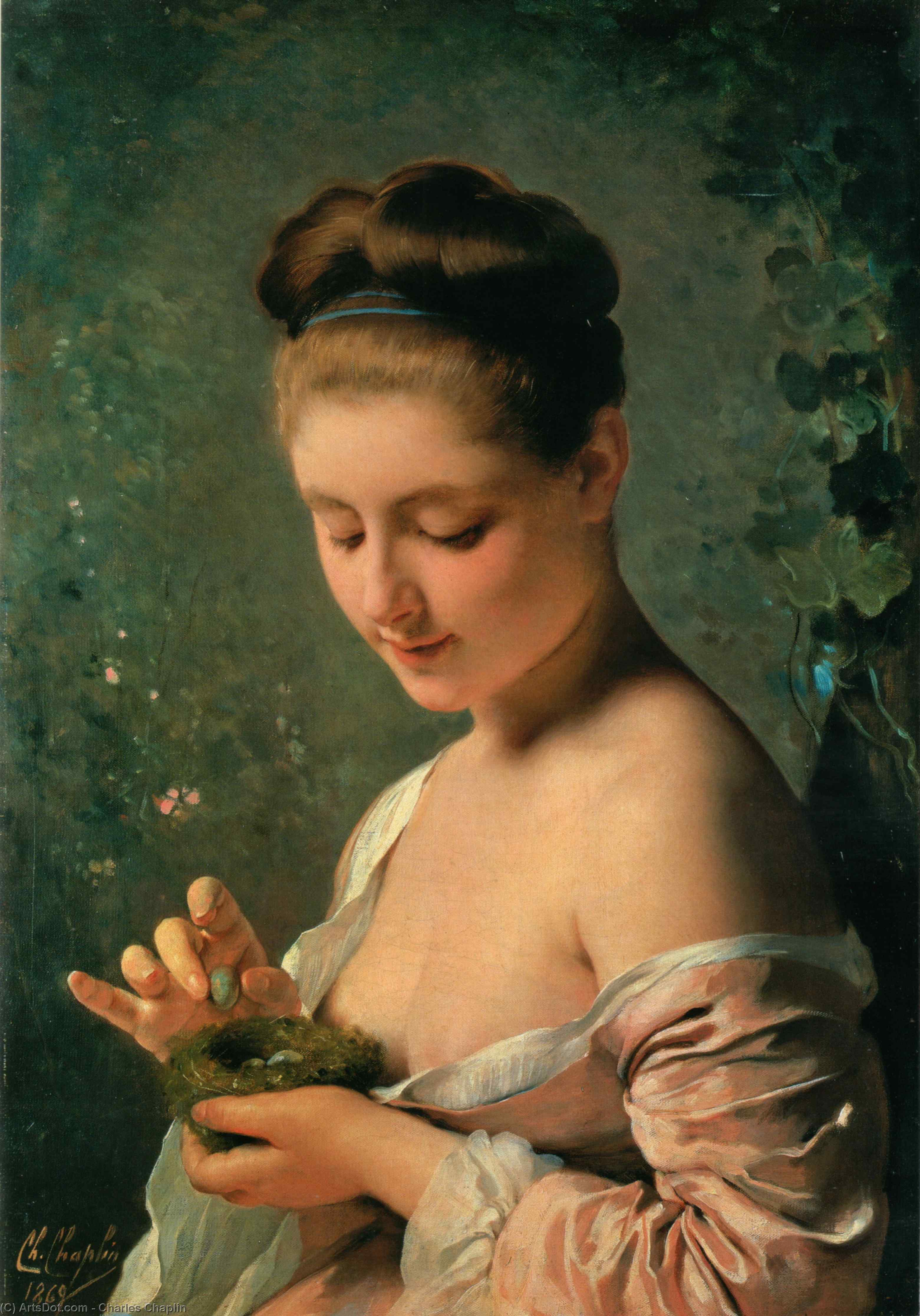 Girl With A Nest — Charles Chaplin