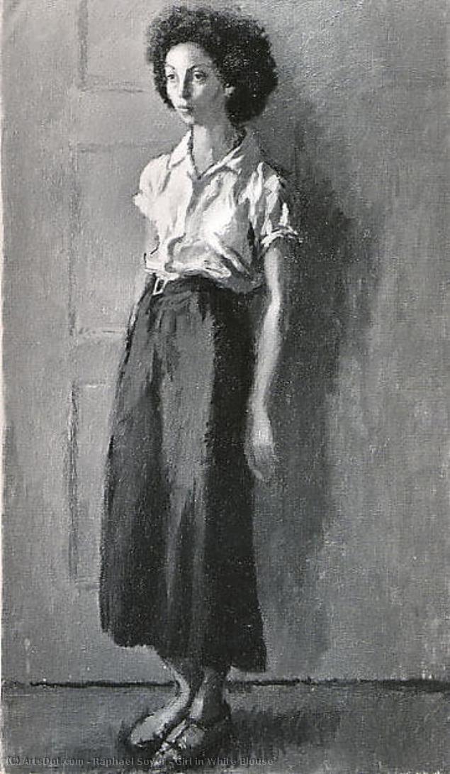 Girl In White Blouse — Raphael Soyer