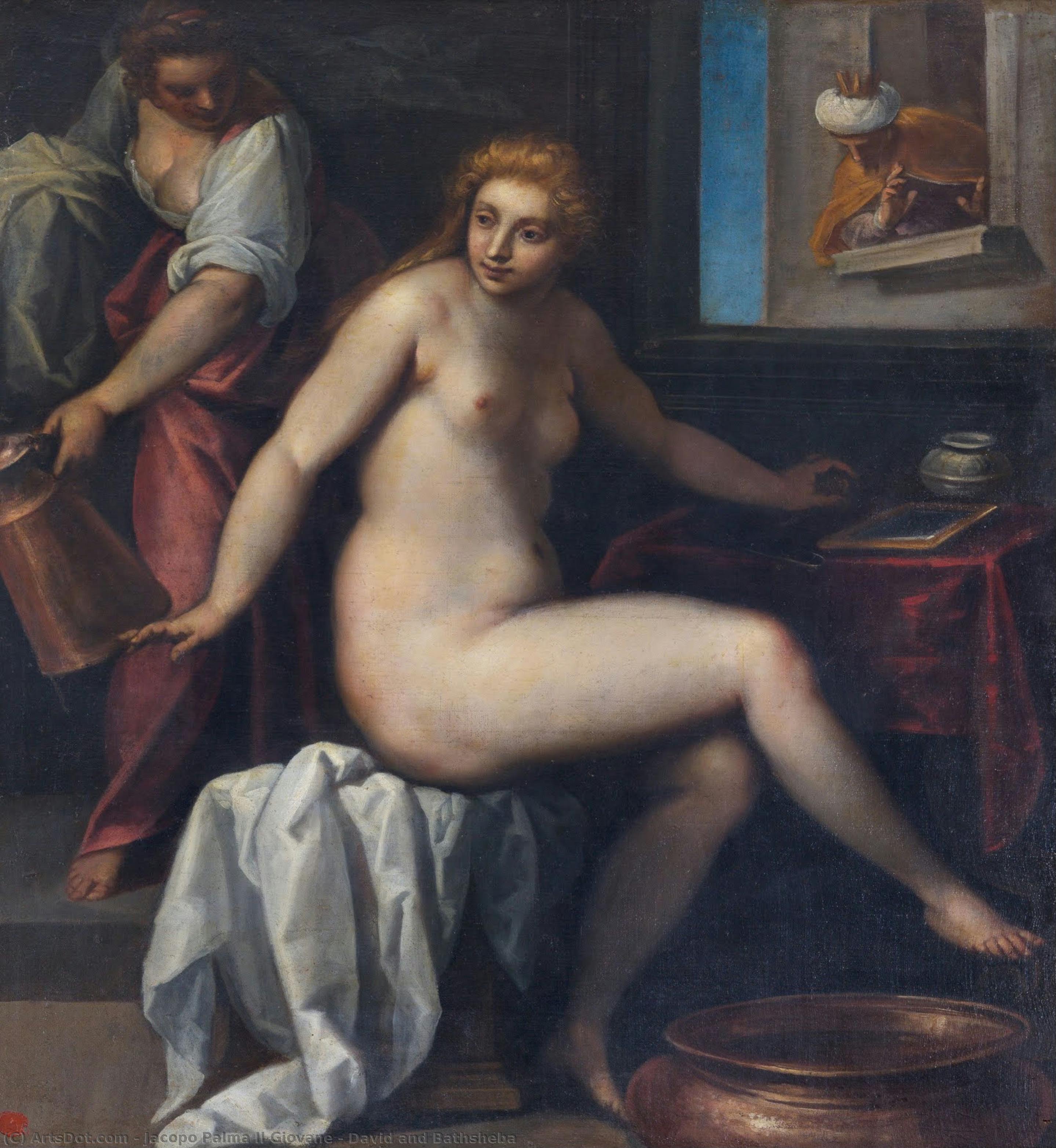David And Bathsheba — Jacopo Palma Il Giovane