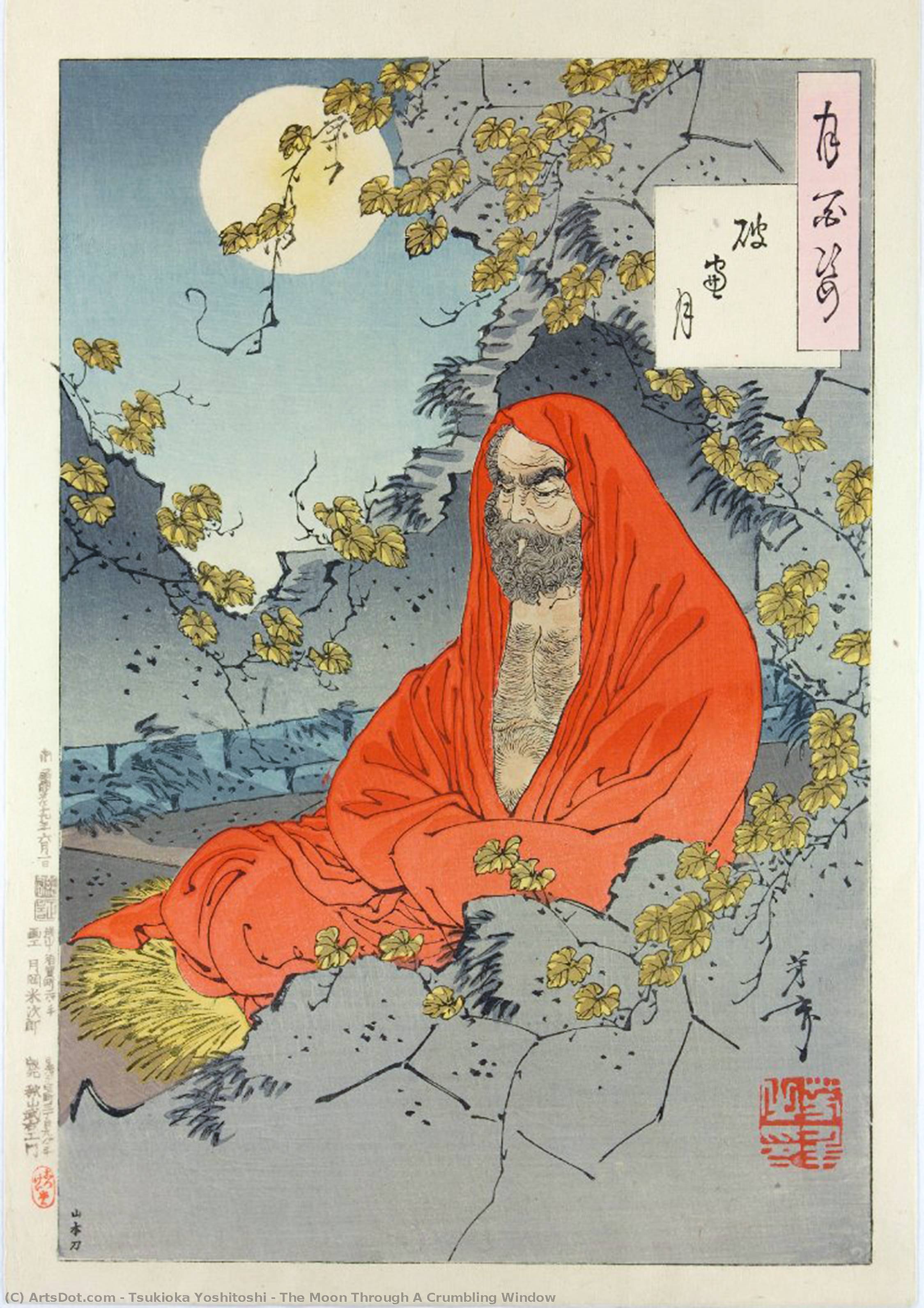 Kuun Läpi Rapistuva Ikkuna — Tsukioka Yoshitoshi