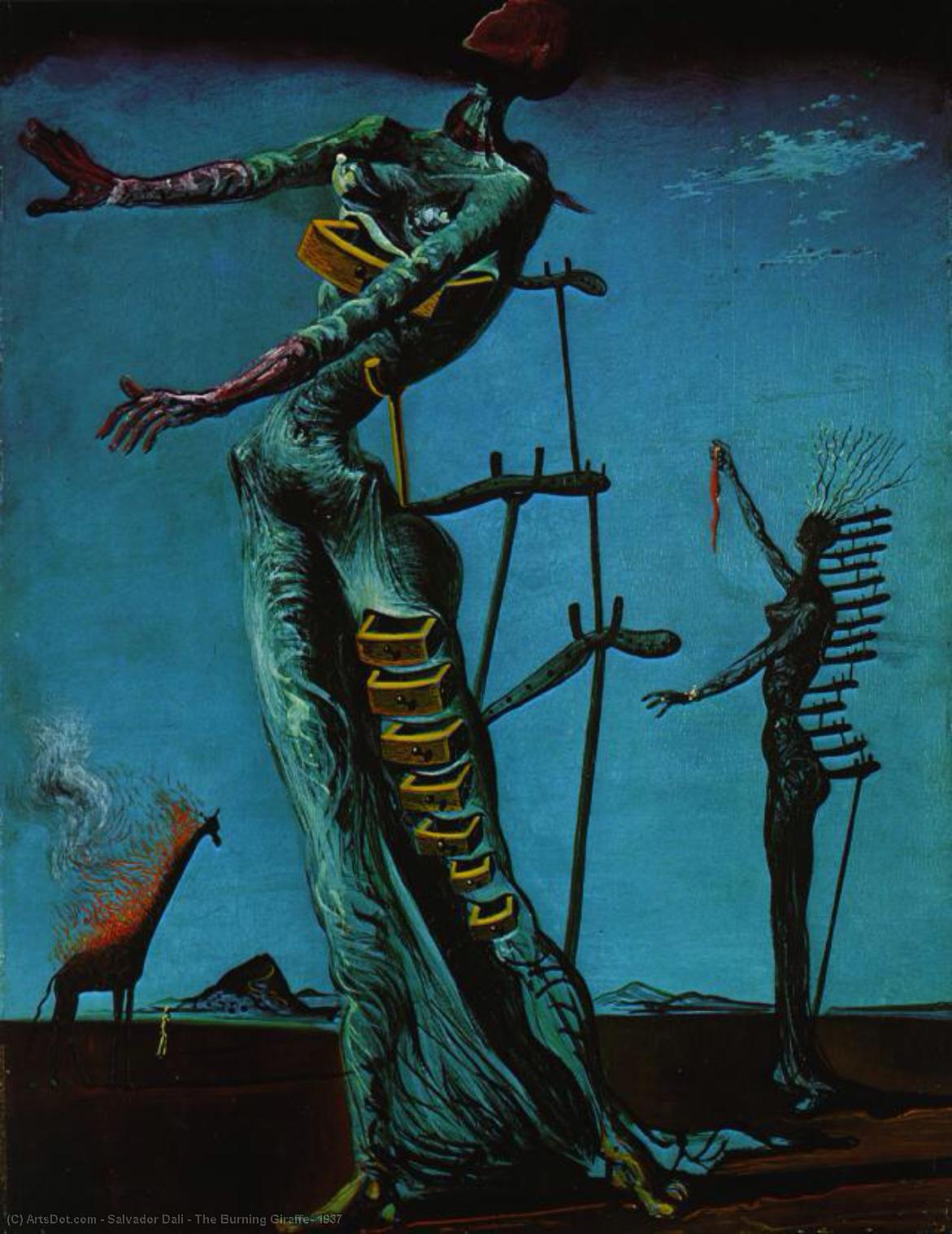 Płonąca Żyrafa — Salvador Dalí
